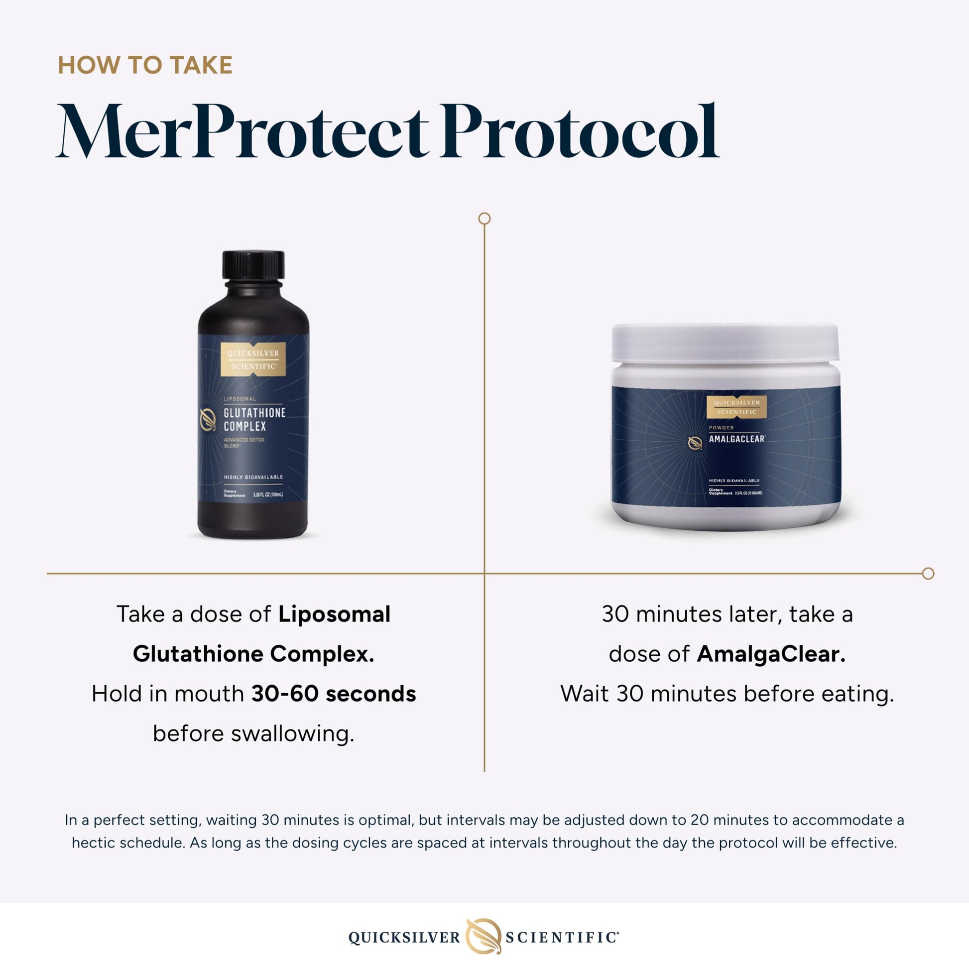 Quicksilver Scientific MerProtect Protocol - 2-Product Liver + GI Cleanse, Liposomal Glutathione Complex Supplement, Cleansing Support with Milk Thistle (2 Piece Kit with Program) Quicksilver Scientific buy supplements canada