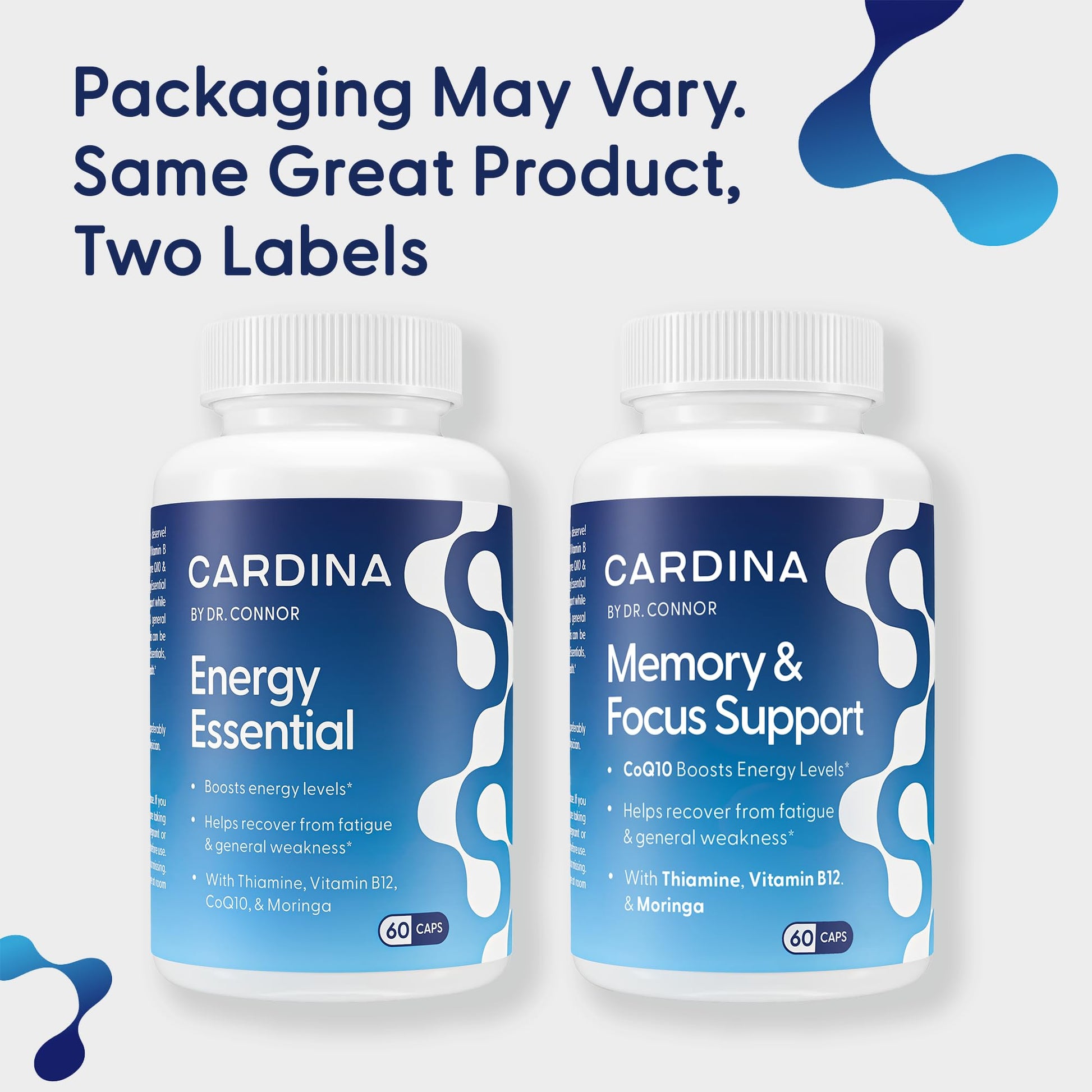 CARDINA B12 Vitamins for Women and Men - Brain Supplements for Memory and Focus with Thiamine B1 Supplement and COQ10 - Brain Memory Support - Non-GMO and Vegan B12 Supplement, 60 Ct CARDINA buy supplements canada