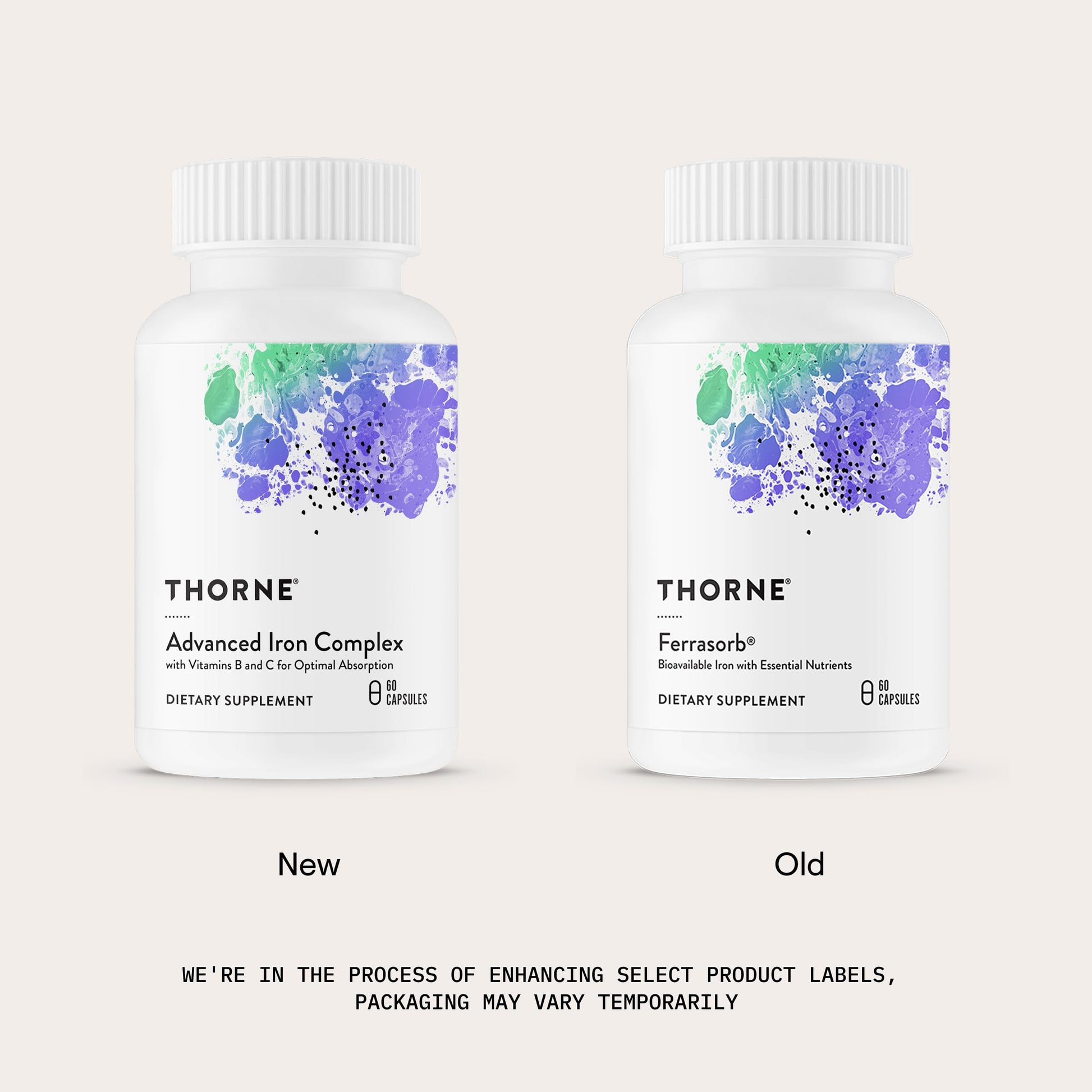 THORNE - Advanced Iron Complex (Formerly Ferrasorb) - Complete Blood Support Formula* - Elemental Iron, Folate, B and C Vitamins for Optimal Absorption - Gluten, Dairy & Soy-Free - 60 Servings THORNE buy supplements canada
