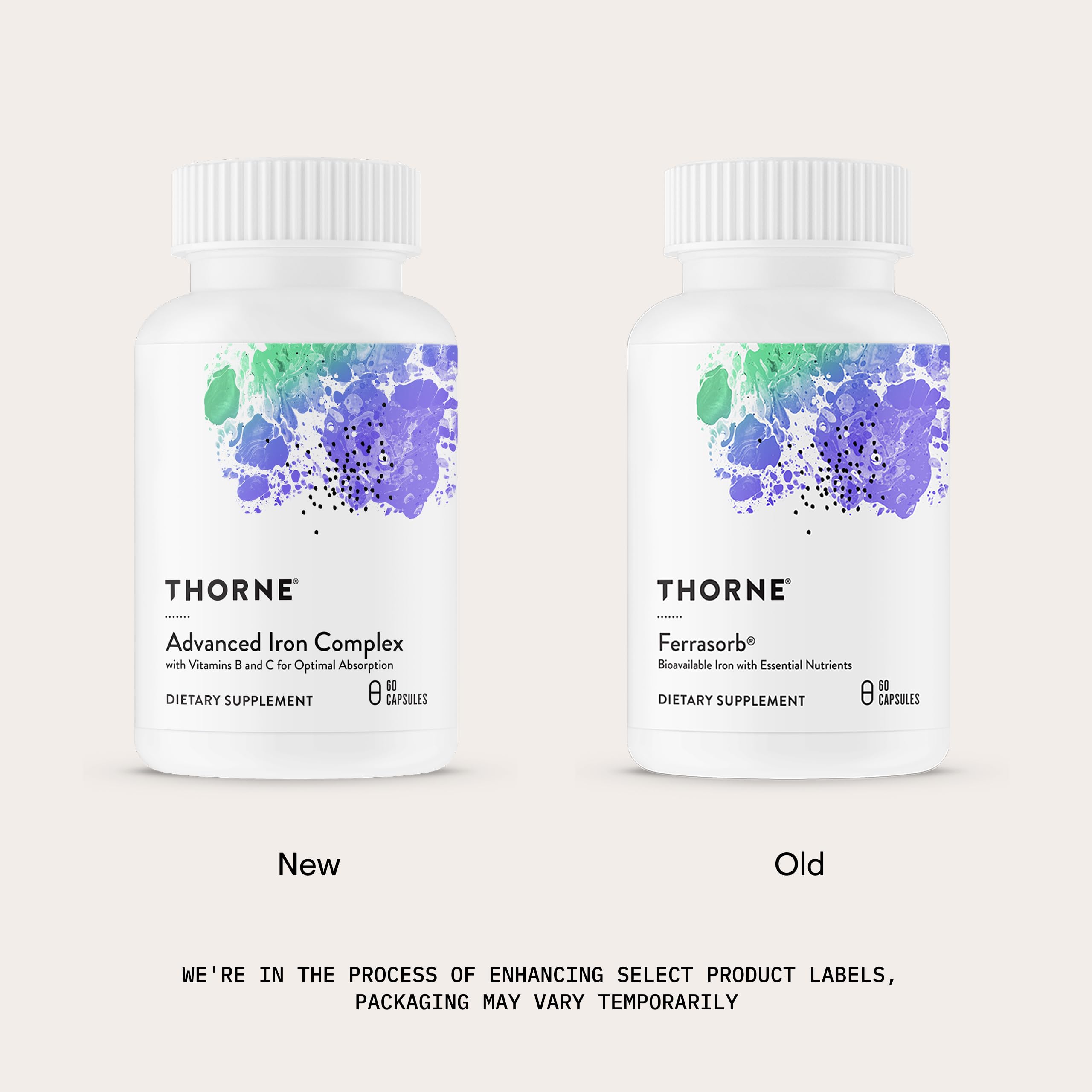 THORNE - Advanced Iron Complex (Formerly Ferrasorb) - Complete Blood Support Formula* - Elemental Iron, Folate, B and C Vitamins for Optimal Absorption - Gluten, Dairy & Soy-Free - 60 Servings THORNE buy supplements canada