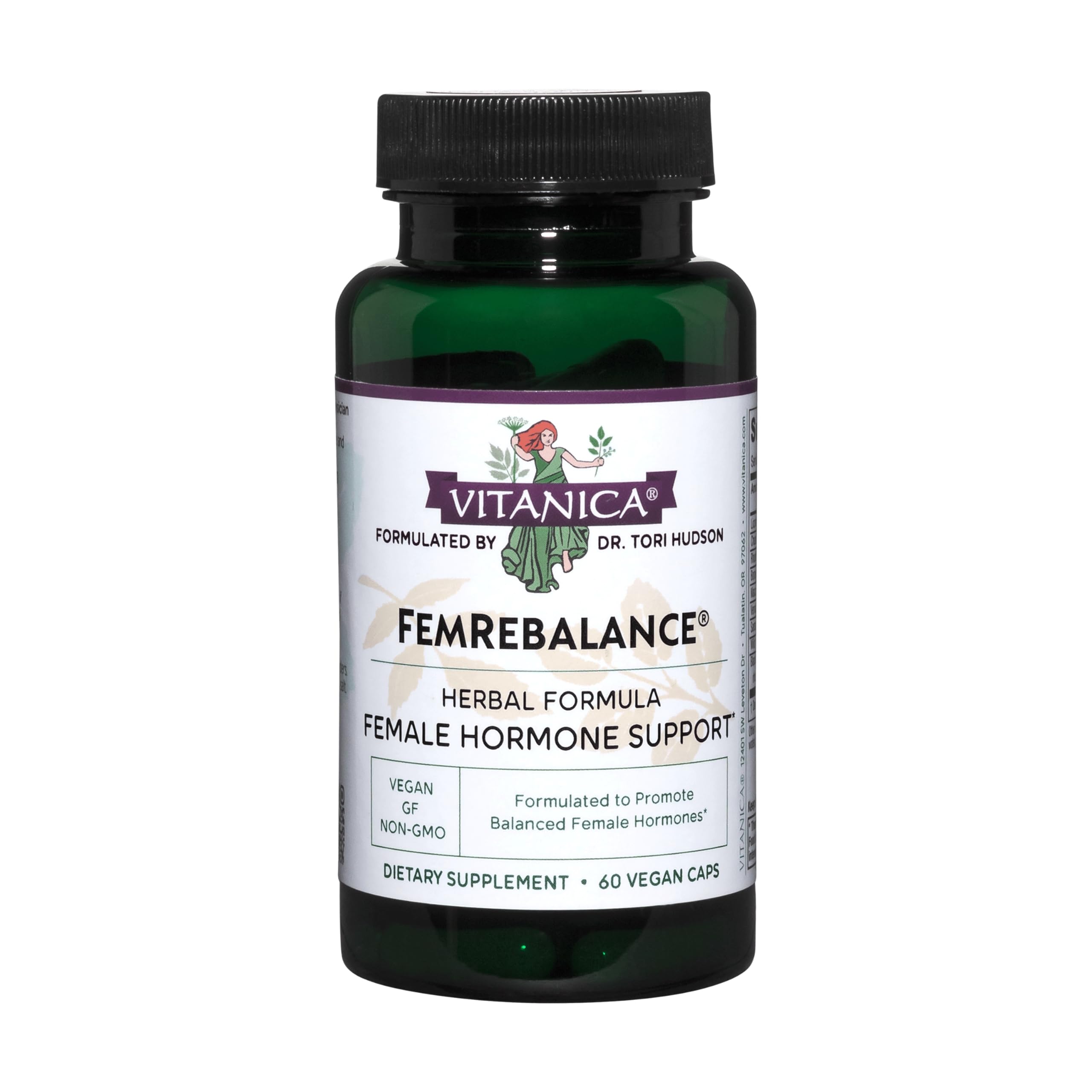 Vitanica FemRebalance, Hormone Balance Support for Women, Vegan, 60 Capsules Vitanica buy supplements canada