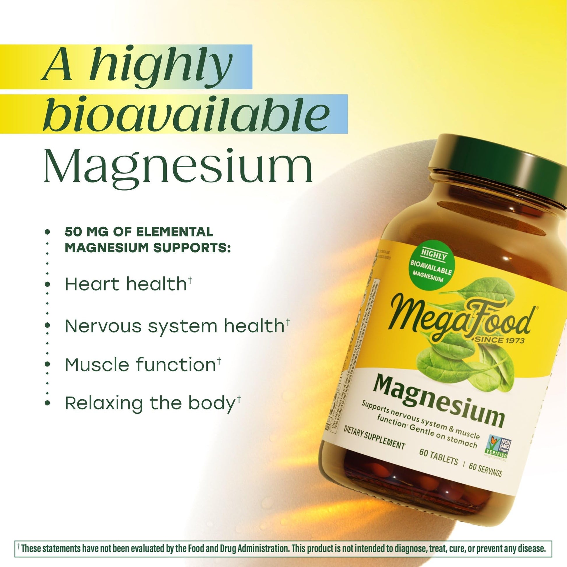 Megafood Magnesium Supplement with Fermented Magnesium Glycinate - Chelated - Supports Heart & Nervous System - Vegan Gluten-Free Non-GMO Kosher - Made Without 9 Food Allergens - 90 Tablets MegaFood buy supplements canada