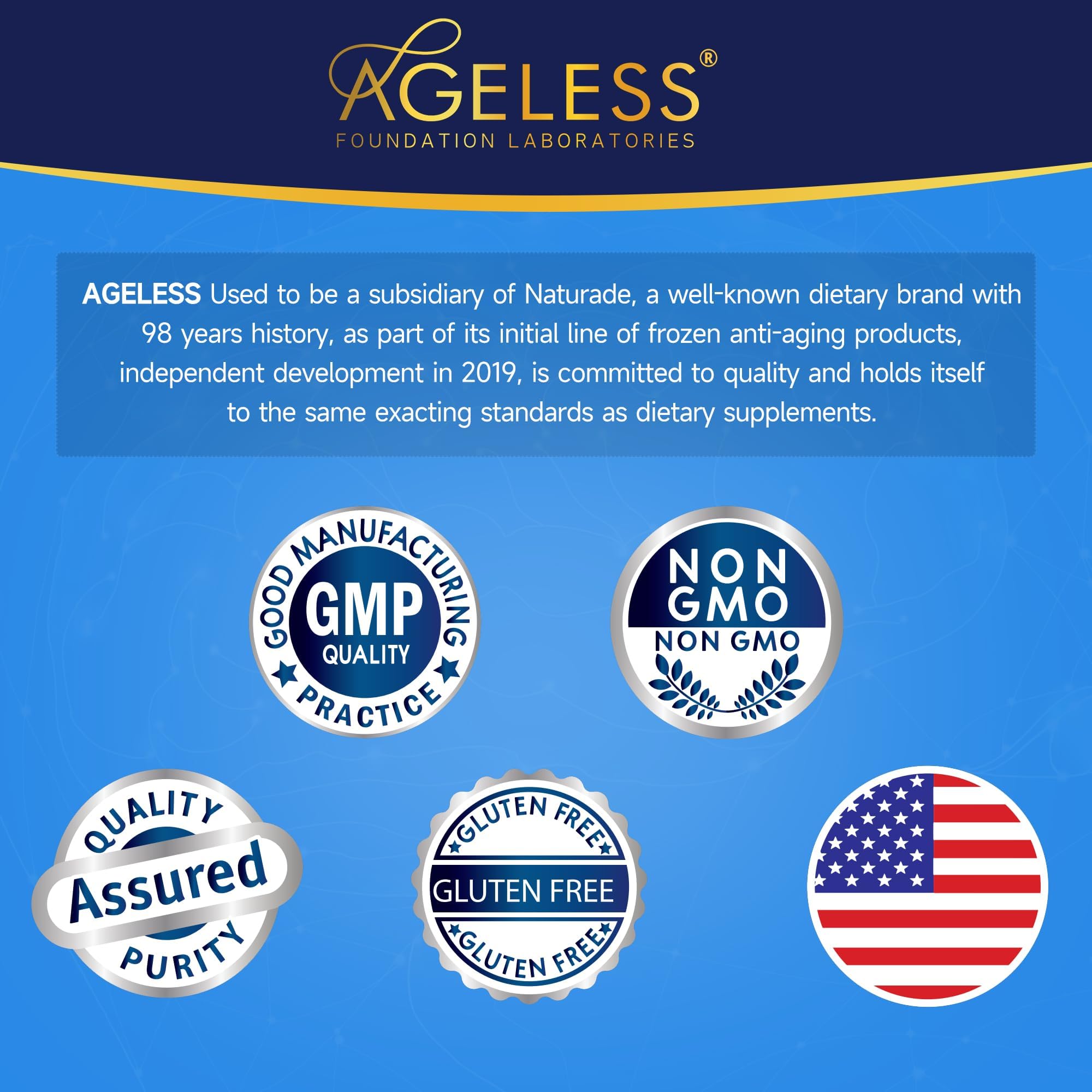 Ageless Brain Supplements for Memory and Focus 1000 MG | Cognitive Improvement | Formulated with Clinically Studied Ingredients | Support Mental Clarity & Neuro Health | Vitamin B6, B12, 60 Capsules Ageless Foundation Laboratories buy supplements canada