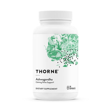 THORNE - Ashwagandha - Highly Concentrated Shoden - Calming Stress Support for Women & Men* - Supports Daytime Energy, Mental Clarity & Optimal Immune Function* - 30 Capsules THORNE buy supplements canada
