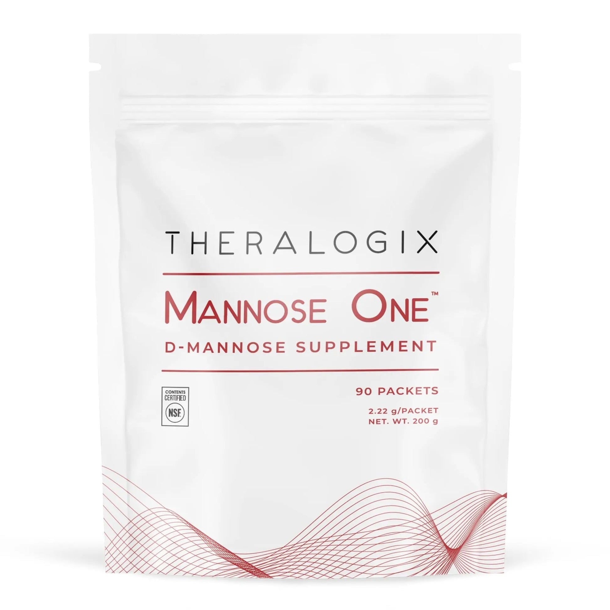 Theralogix Mannose One D-Mannose Powder - 90-Day Supply - Supports Urinary Tract Health with 2,000 mg D-Mannose* - NSF Certified - 90 Packets Theralogix buy supplements canada