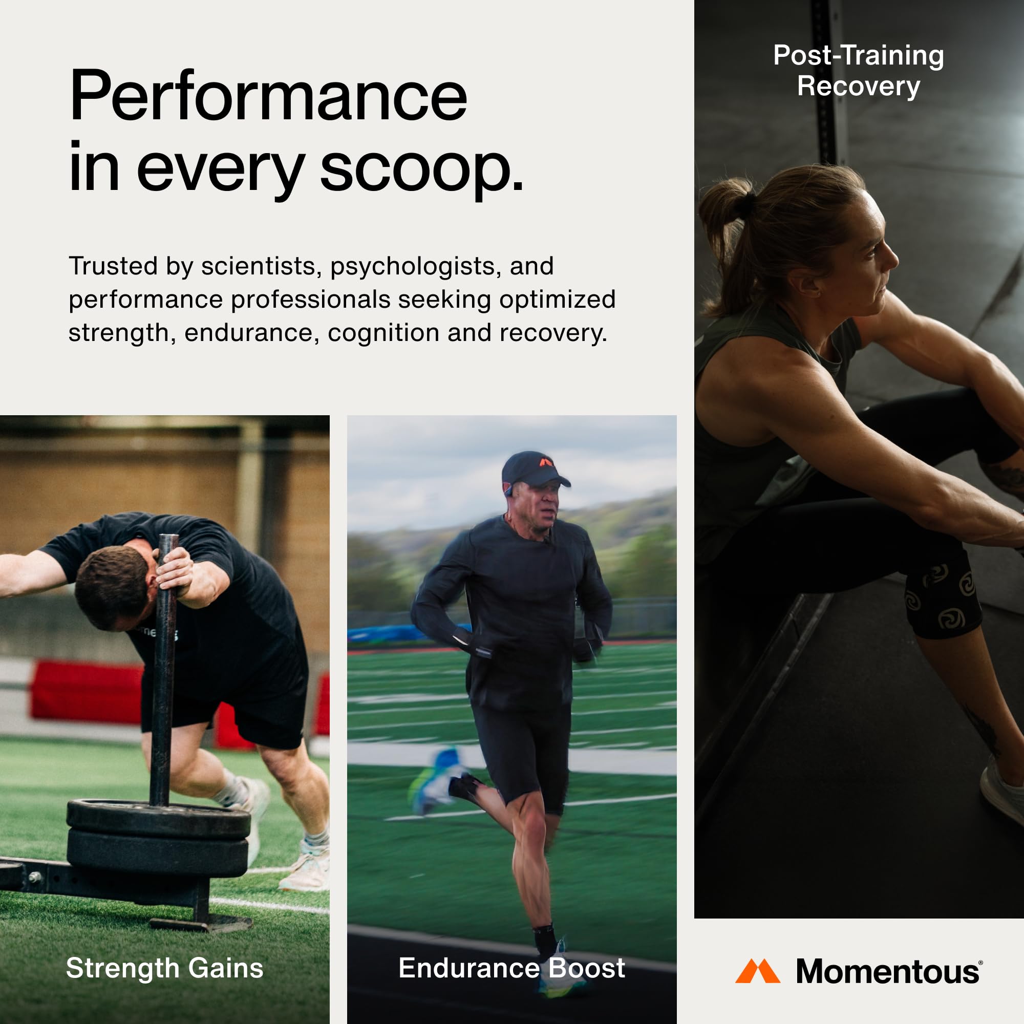Momentous Creatine Monohydrate Powder - Creatine Powder - Supports Strength, Lean Muscle, & Recovery for Men & Women - NSF Certified for Sport - 5 g per Serving - 30 Servings Momentous buy supplements canada