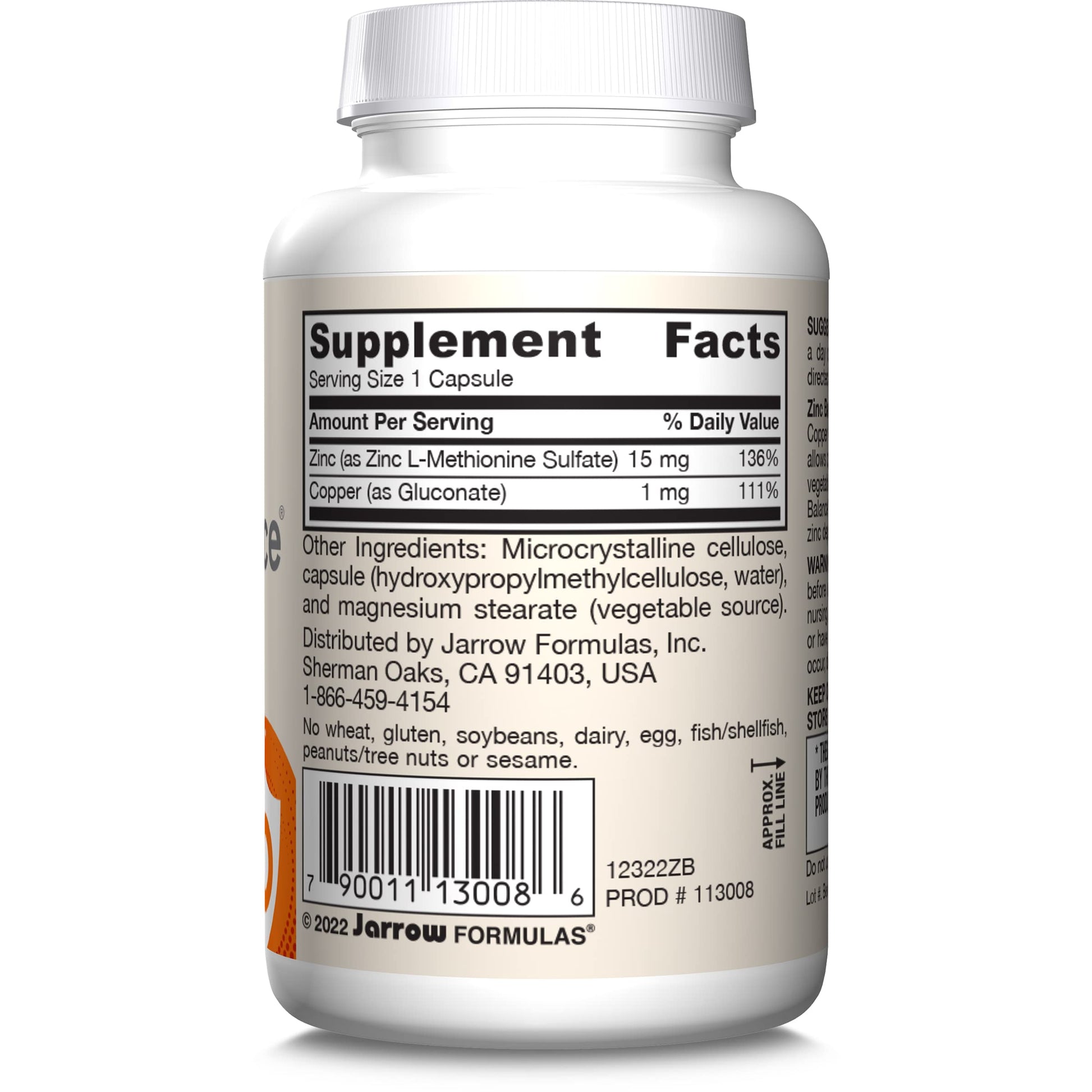 Jarrow Formulas Zinc Balance 15 mg - 100 Servings (Veggie Caps) - Zinc with Copper - Essential Minerals for Immune System Support - Immune Support Supplement - Gluten Free Copper Supplement, Vegan Jarrow Formulas buy supplements canada