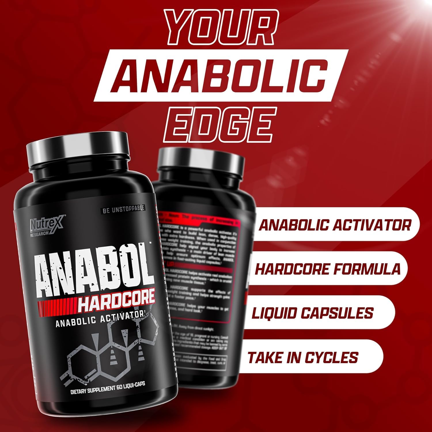 Nutrex Research Anabol Hardcore Anabolic Activator, Muscle Builder and Hardening Agent, 60 Pills Nutrex Research buy supplements canada
