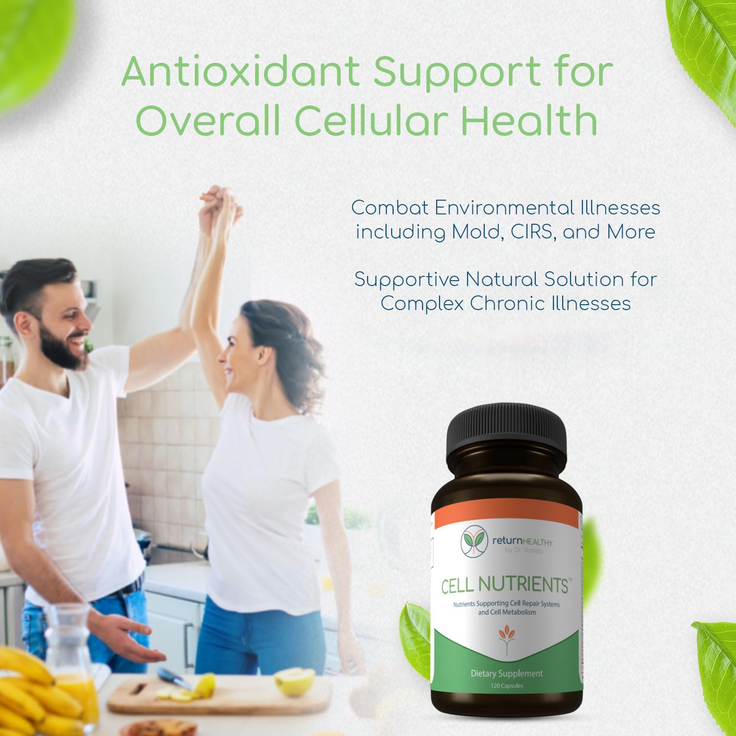 Return Healthy Cell Nutrients | Promotes Cell and Membrane Repair & Cell Metabolism | Helps Fight Tick-Borne Infections & More | Mitochondrial Supplements | Non-GMO, Vegan, 120 caps Return Healthy buy supplements canada
