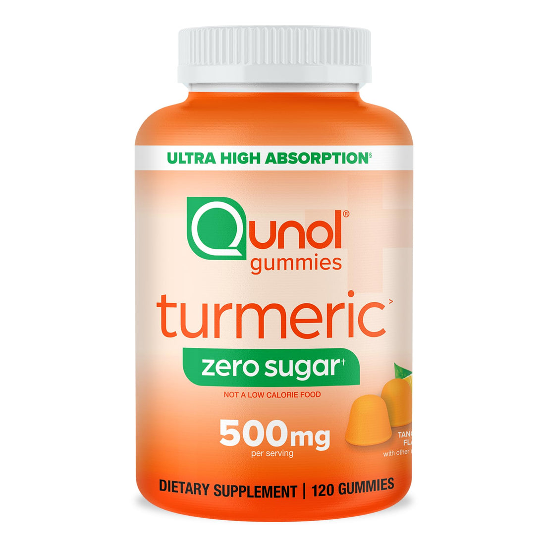 Qunol Zero Sugar Turmeric Gummies, Gummy with 500mg Turmeric Curcumin, Joint Support Supplement, Ultra High Absorption Tumeric Curcumin, Qunol buy supplements canada