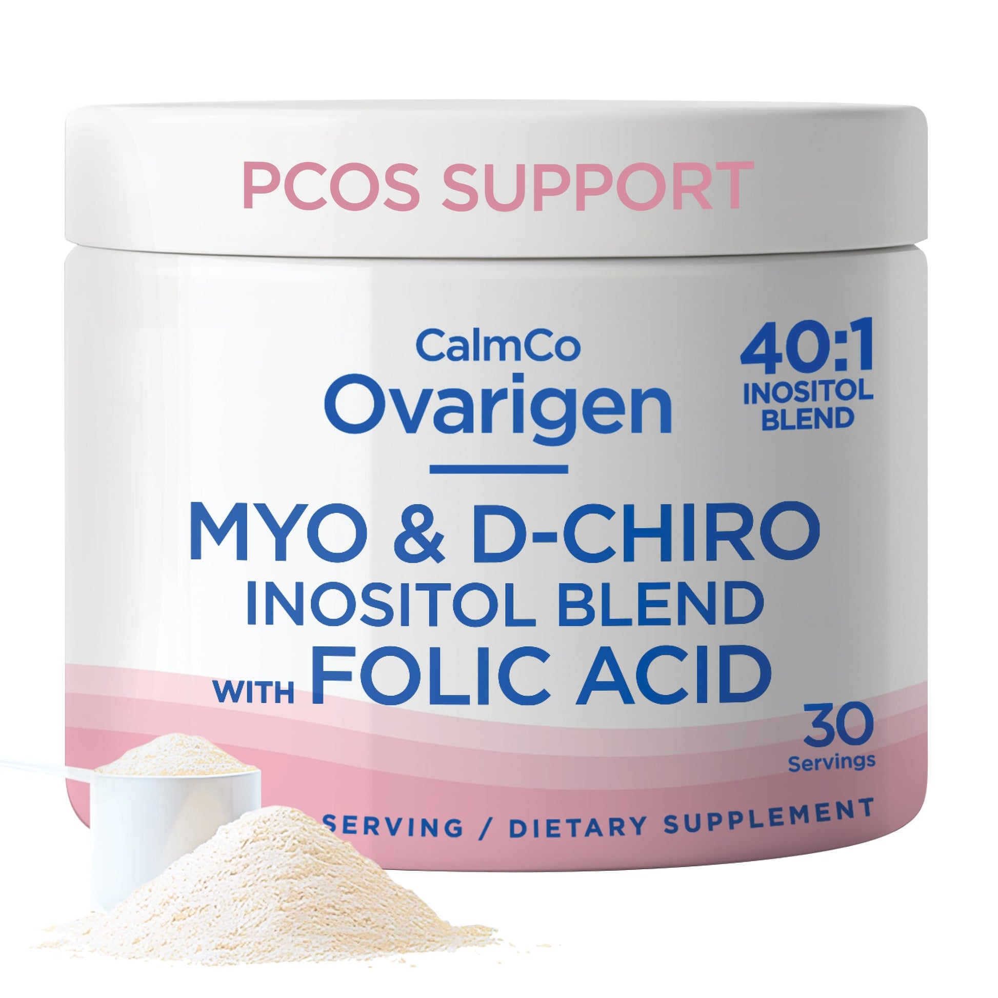 CalmCo Ovarigen Myo-Inositol & D-Chiro Inositol Supplement for Women – 40:1 Inositol Powder with Folic Acid, Fertility Supplements for PCOS, Hormone Balance and Ovarian Support (30 Servings) CalmCo buy supplements canada