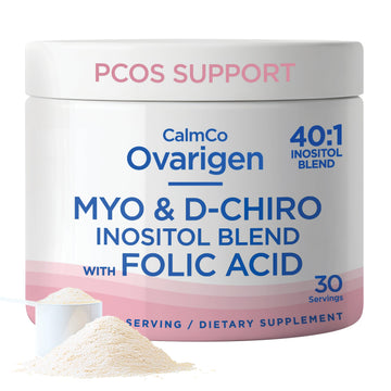 CalmCo Ovarigen Myo-Inositol & D-Chiro Inositol Supplement for Women – 40:1 Inositol Powder with Folic Acid, Fertility Supplements for PCOS, Hormone Balance and Ovarian Support (30 Servings) CalmCo buy supplements canada