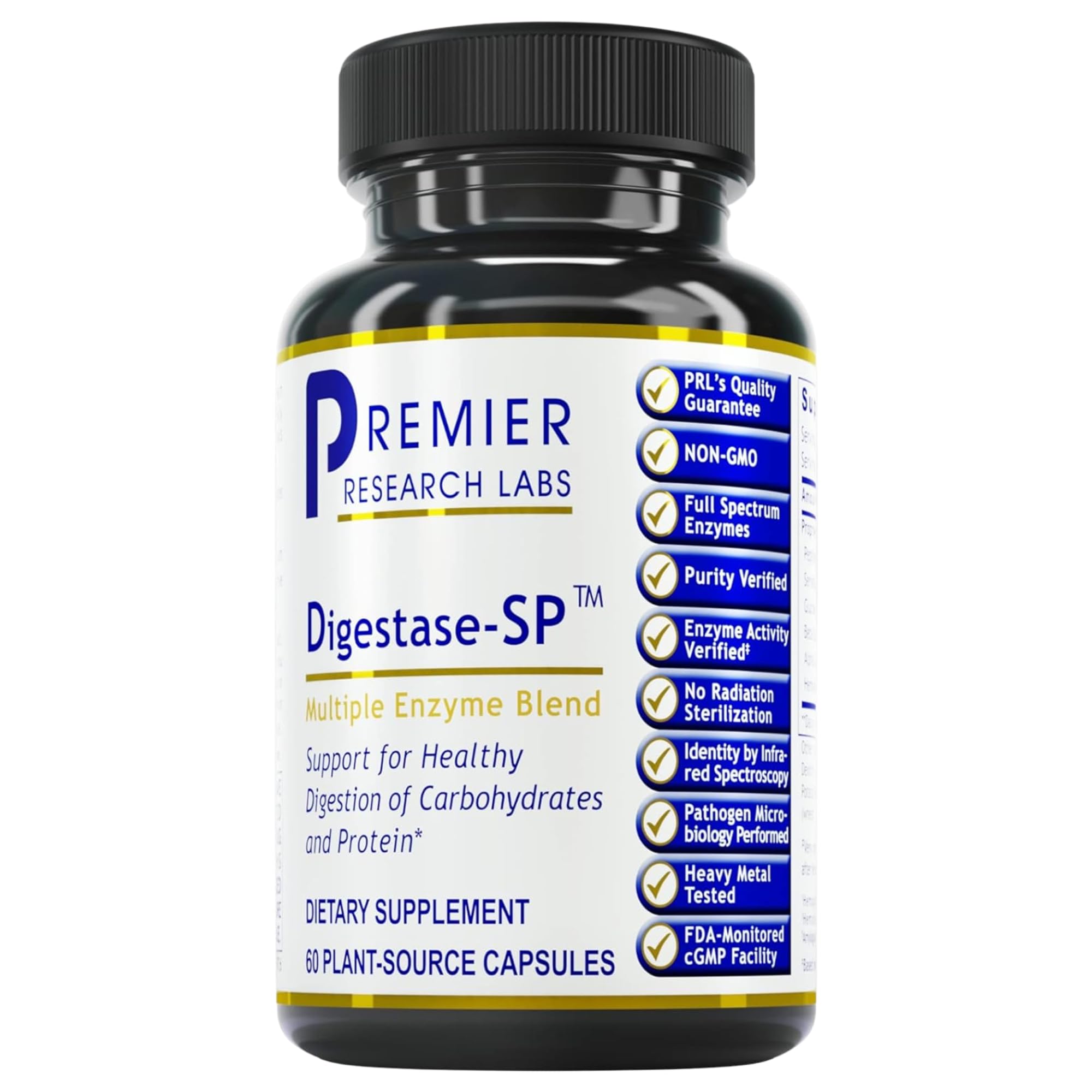 Premier Research Labs Digestase-SP - Enzymes for Digestion, Fermented Digestive Enzymes for Women & Men, Gut Health Support Pills with Peptidase, Hemicellulase - 60 Vegetarian Capsules Premier Research Labs buy supplements canada