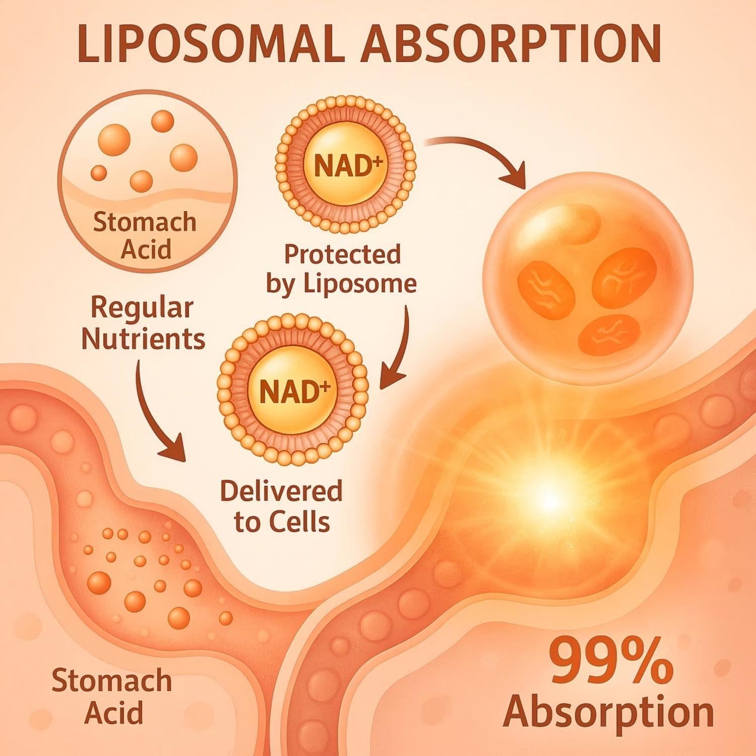 LIGUSTERI 1500 MG Liposomal NAD+, 98%+ Absorption, NAD+ Supplement for Women & Men with TMG, for Aging Defense, Cellular Energy, Heart & Brain Function, Longevity, 120 Softgels LIGUSTERI buy supplements canada