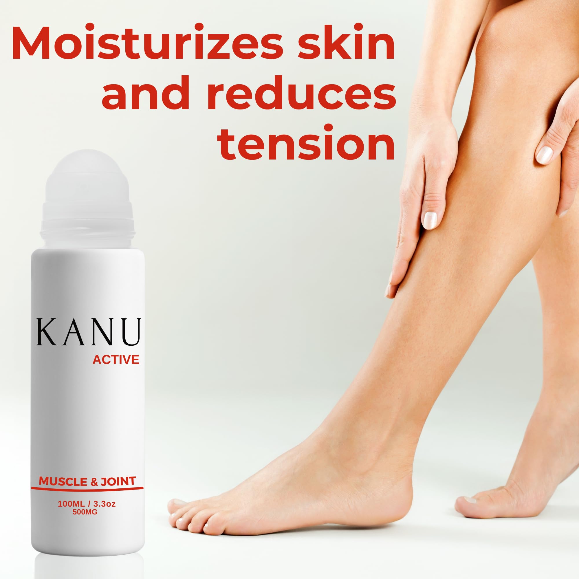 Muscle & Joint Relief Roll-On Cooling Serum- 3.3 oz- Fast Absorbing Pain Relief for Sore Muscles and Joints- Workout Recovery and Joint Support for Athletes and Active Lifestyles KANU buy supplements canada