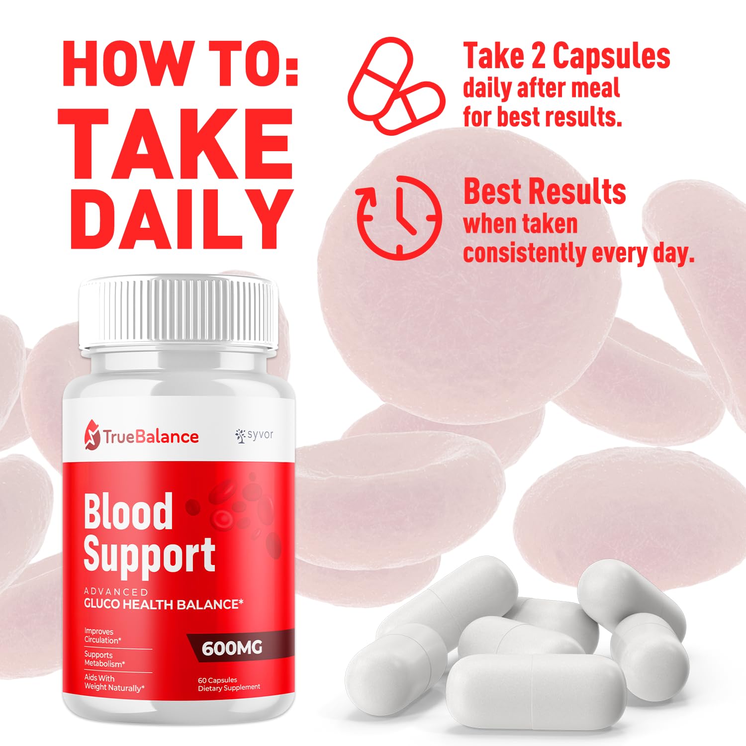 (2 Pack) True Balance Capsules, Official TrueBalance Glycogen Support Pills with All Natural Ingredients, Advanced Formula Support Supplement with Max Strength Vitamins for Women & Men (120 Capsules) Syvor buy supplements canada