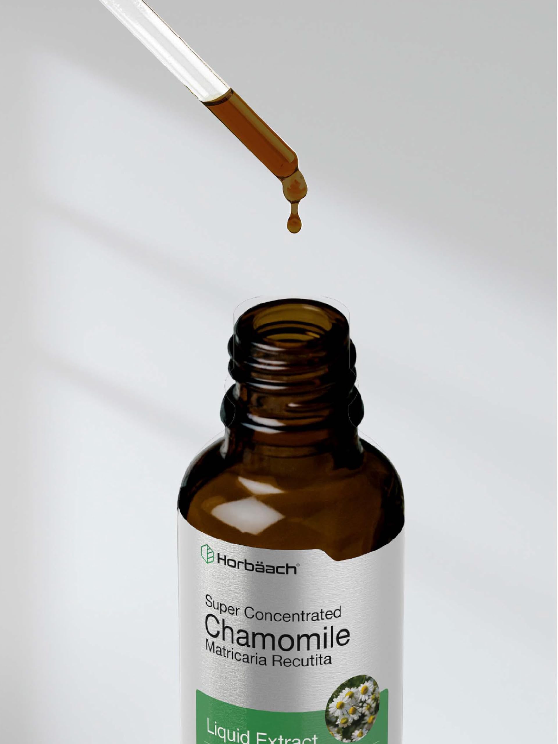 Chamomile Extract Liquid | 2 fl oz | Alcohol Free Supplement | Vegetarian, Non-GMO Horbäach buy supplements canada