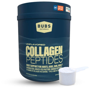 BUBS Naturals Collagen Peptides Powder, Collagen for Women & Men, Hydrolyzed Peptides, Unflavored Pasture Raised Grass Fed, Paleo Keto Friendly BUBS Naturals buy supplements canada