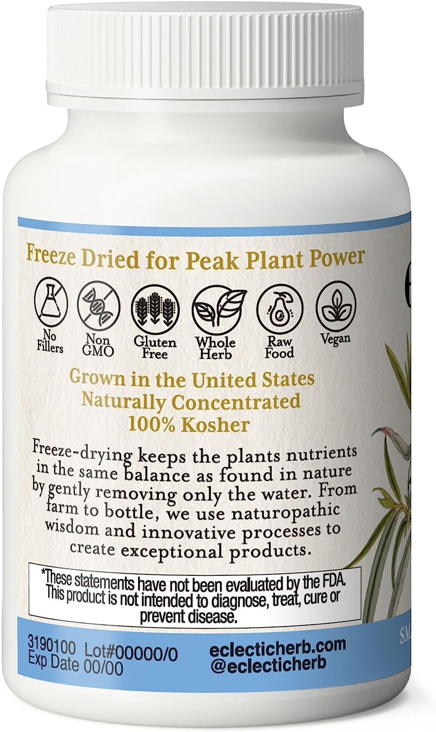 Eclectic Institute Raw Fresh Freeze-Dried Non-GMO White Willow - Feverfew | Support Body's Response to Occasional Pain | 90 CT (350 mg) ECLECTIC INSTITUTE buy supplements canada