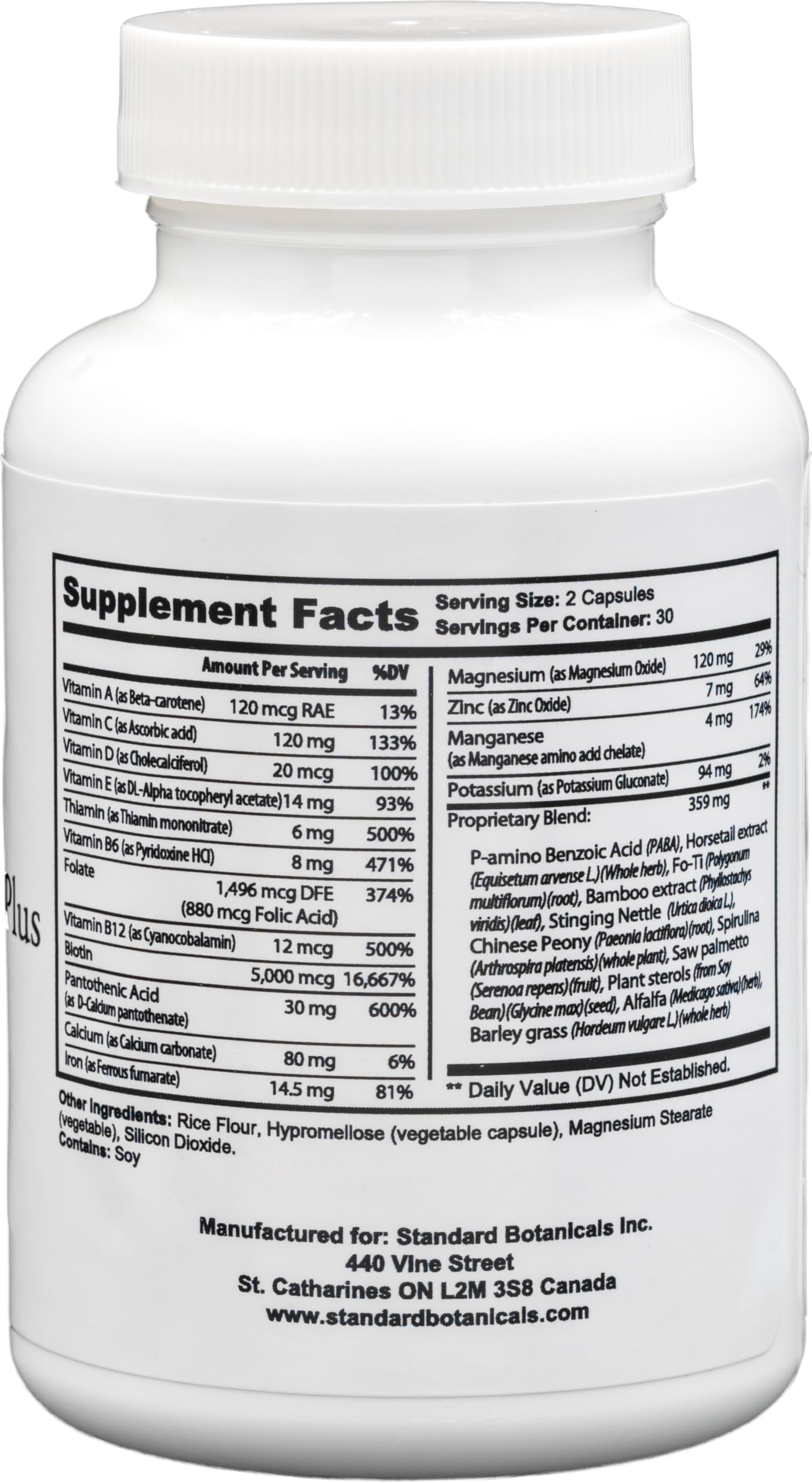 Dr's Nature & Nutrition Hair, Skin & Nail Plus Vitamin Supplement with Biotin 5000mcg, Bamboo Extract, Collagen Support - Extra Strength Beauty Supplement for Men and Women - 60 Capsules Dr's Nature & Nutrition buy supplements canada