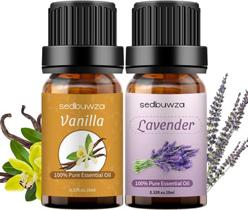 Sedbuwza Vanilla Oil Lavender Essential Oil Gift Set, 100% Pure Organic Fragrance Oil Set for Diffuser Sedbuwza buy supplements canada