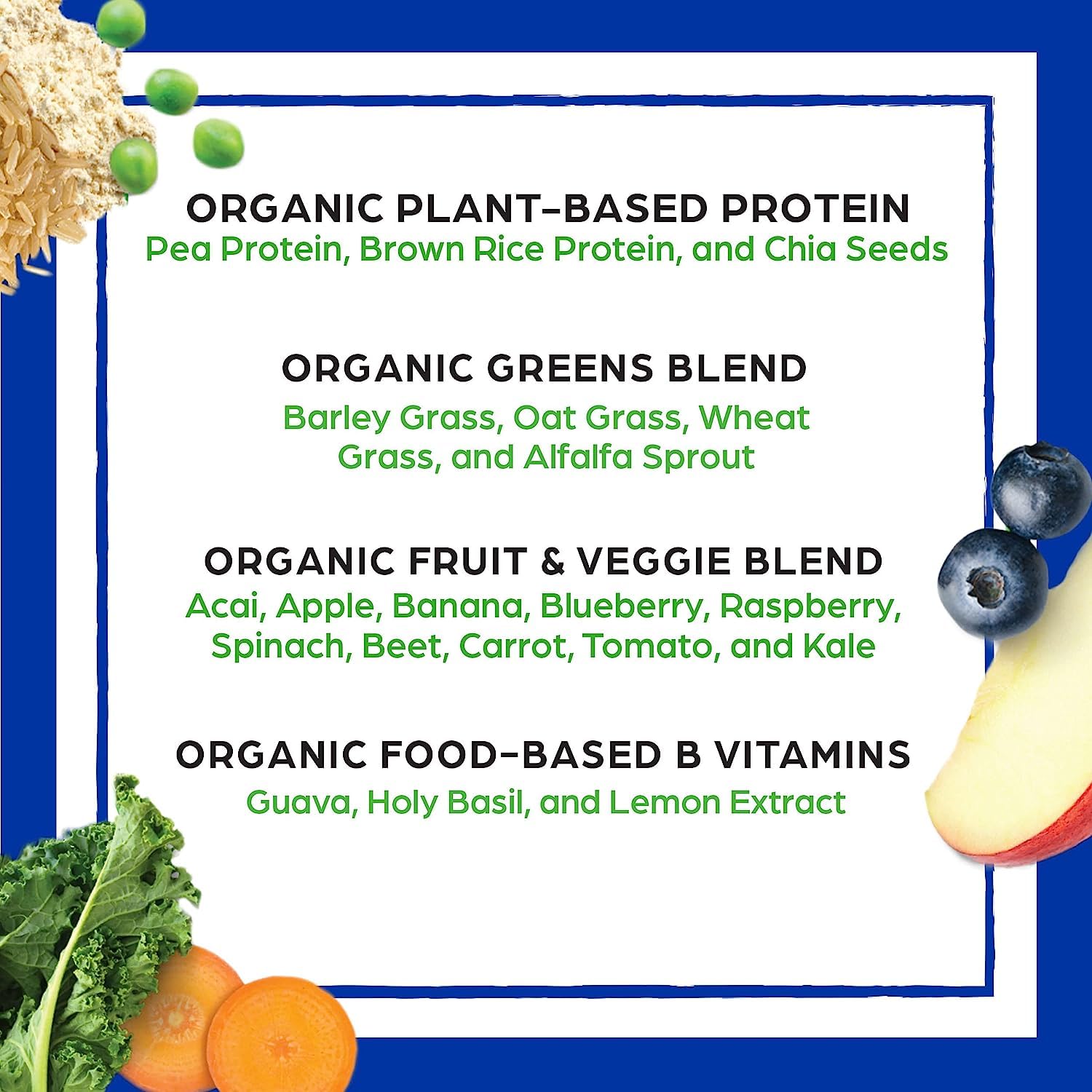 Orgain Organic Vegan Meal Replacement Protein Powder, Vanilla Bean - 20g Plant Based Protein Orgain buy supplements canada