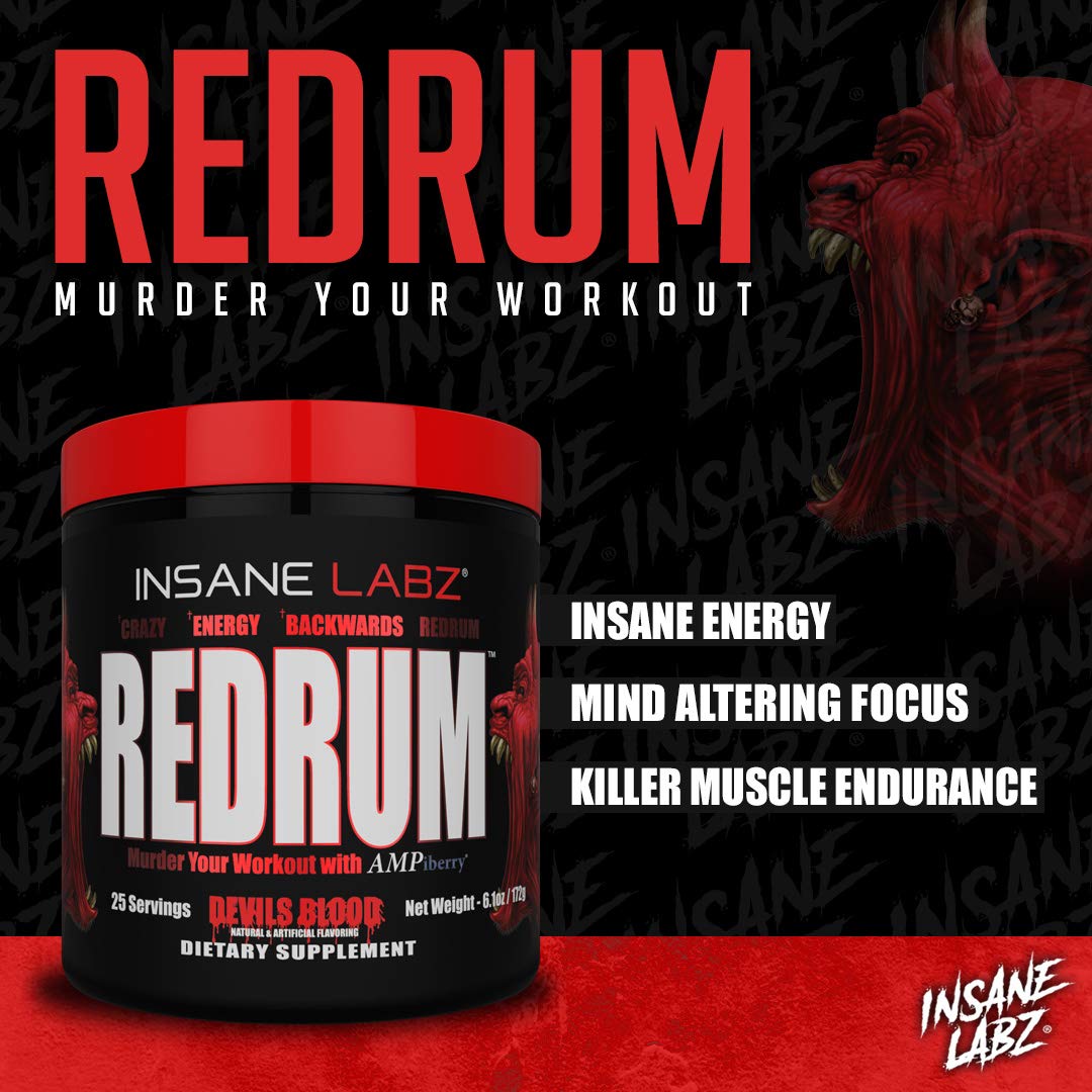 Insane Labz Redrum High Stim Pre Workout NO Booster Powder, Loaded with Beta Alanine Insane Labz buy supplements canada