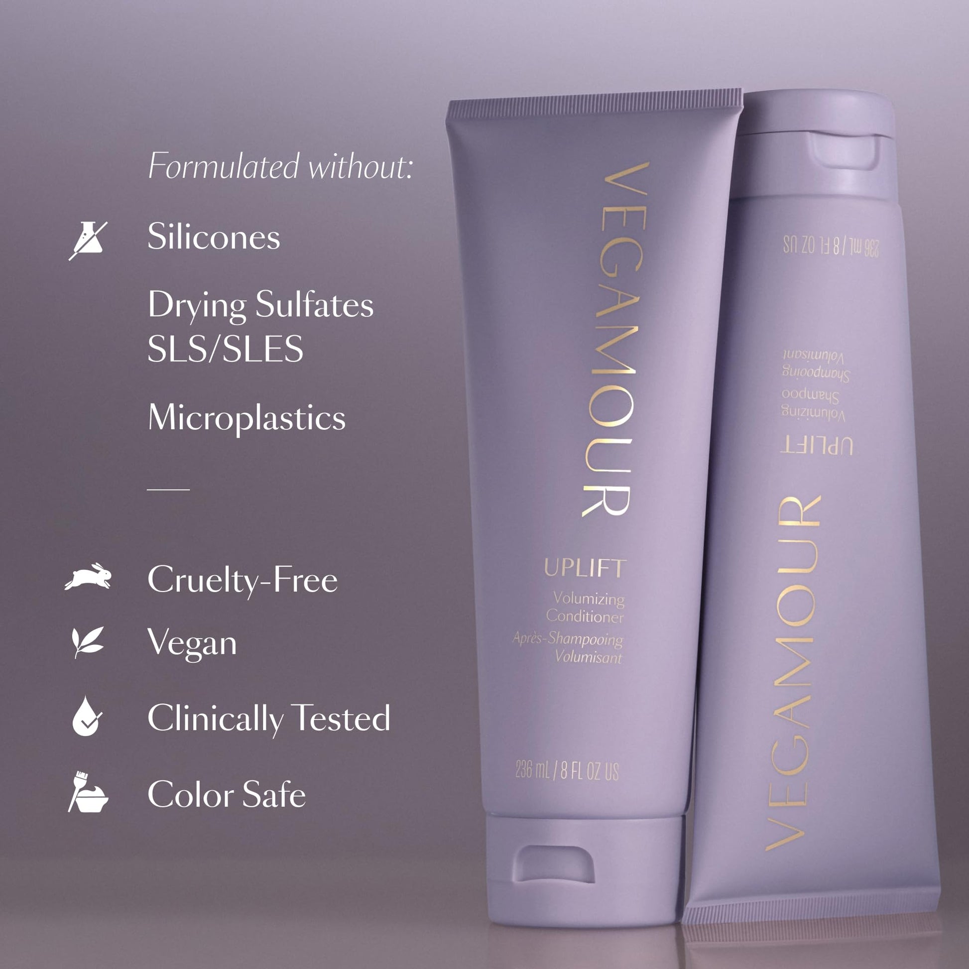 Uplift Volumizing Shampoo & Conditioner Kit, For Fine & Flat Hair, Provides Volume, Non Sticky Formula for Healthy Fuller Looking Hair VEGAMOUR buy supplements canada