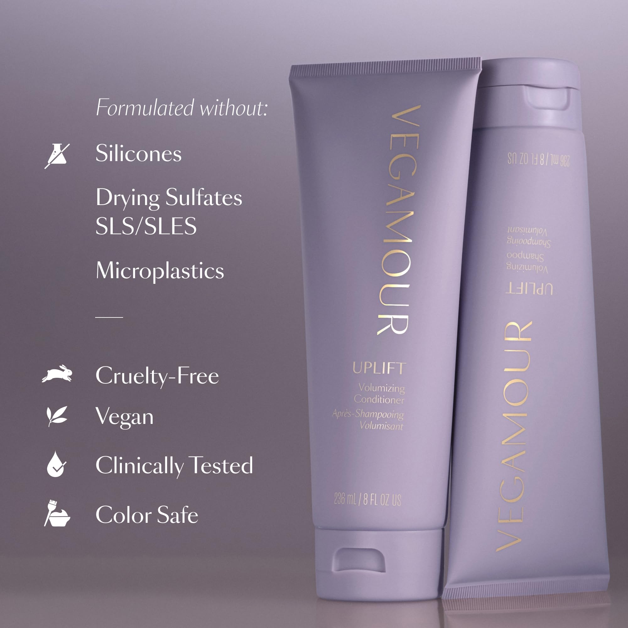 VEGAMOUR UPLIFT Volumizing Conditioner For fine, flat & thinning hair, Provides Volume & Resists Humidity, Non Sticky Formula, Bouncy Soft Hair VEGAMOUR buy supplements canada