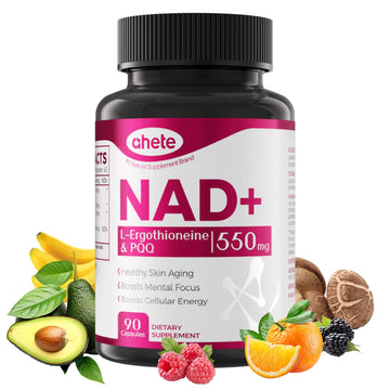 Ahete NAD Supplement with L-Ergothioneine, PQQ, Vitamin B6, and NMNH Supplement - for Cellular Health, Energy Support and Healthy Aging for Women & Men - Vegetarian, Non-GMO, Gluten Free- 90 Capsules Ahete buy supplements canada