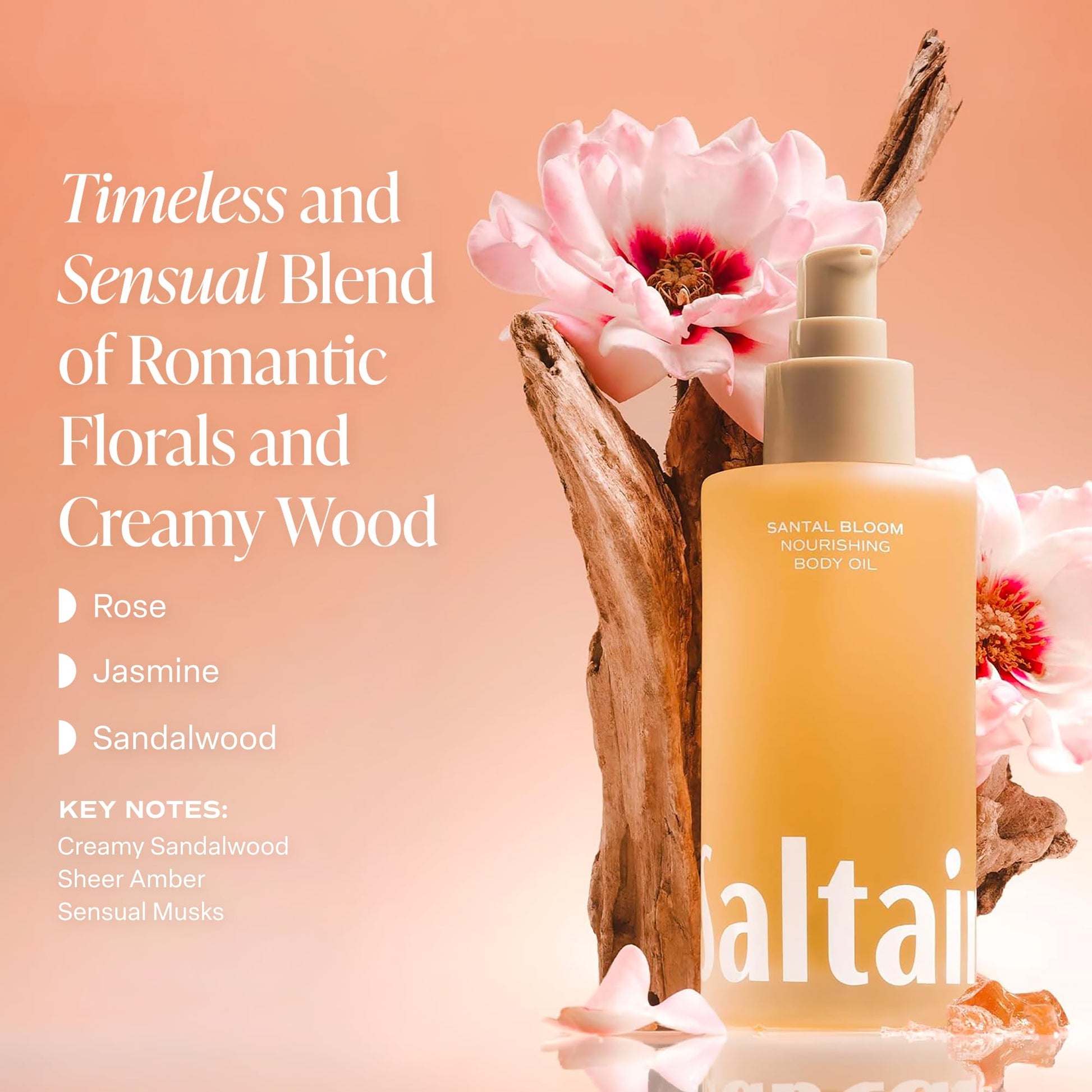 Saltair Body Oil - Luxurious Santal Bloom After Shower and Bath Oil for Women and Men. Botanical, Non-Greasy Saltair buy supplements canada