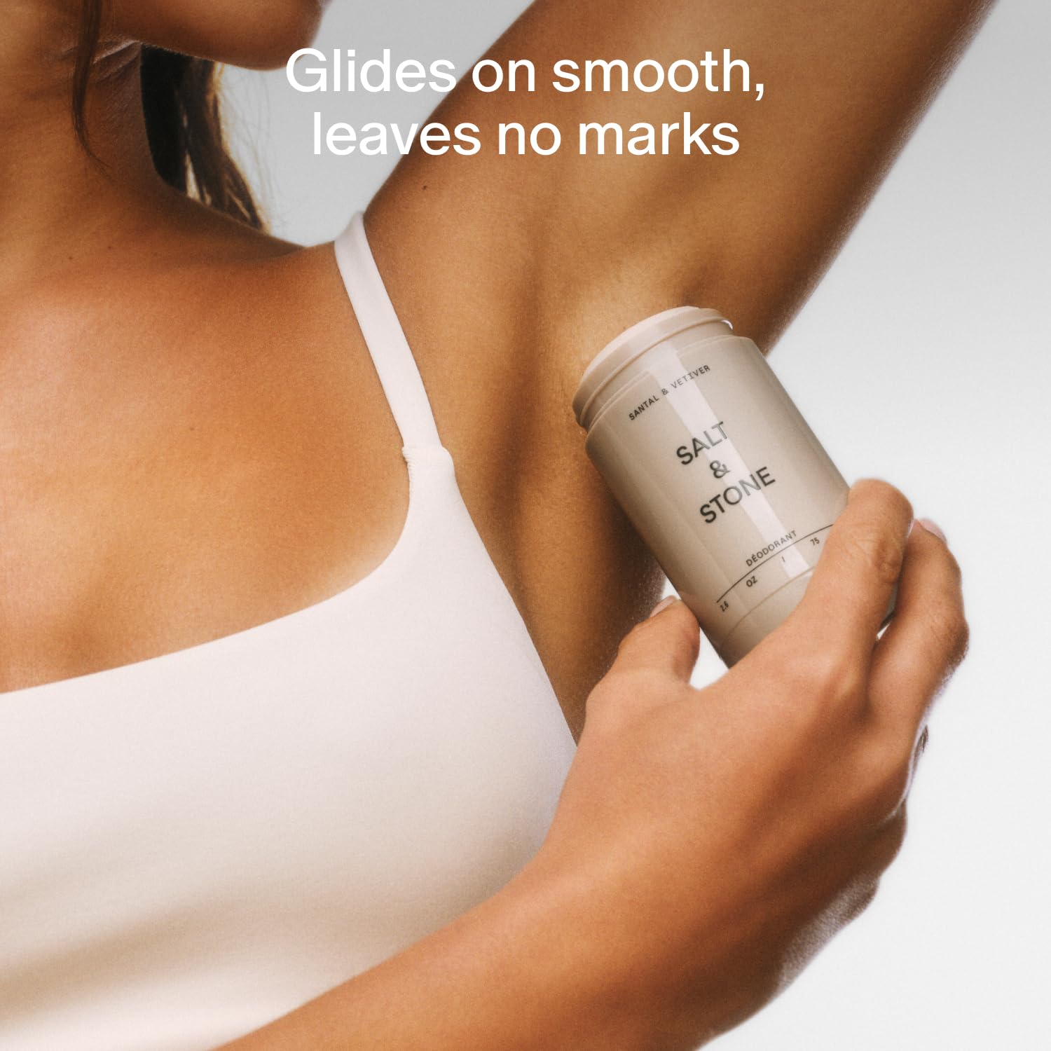 Salt & Stone Aluminum Free Deodorant | Extra Strength 48 Hour Protection for Women & Men | Made with Seaweed Extracts, Niacinamide & Prebiotics | Santal & Vetiver Salt & Stone buy supplements canada