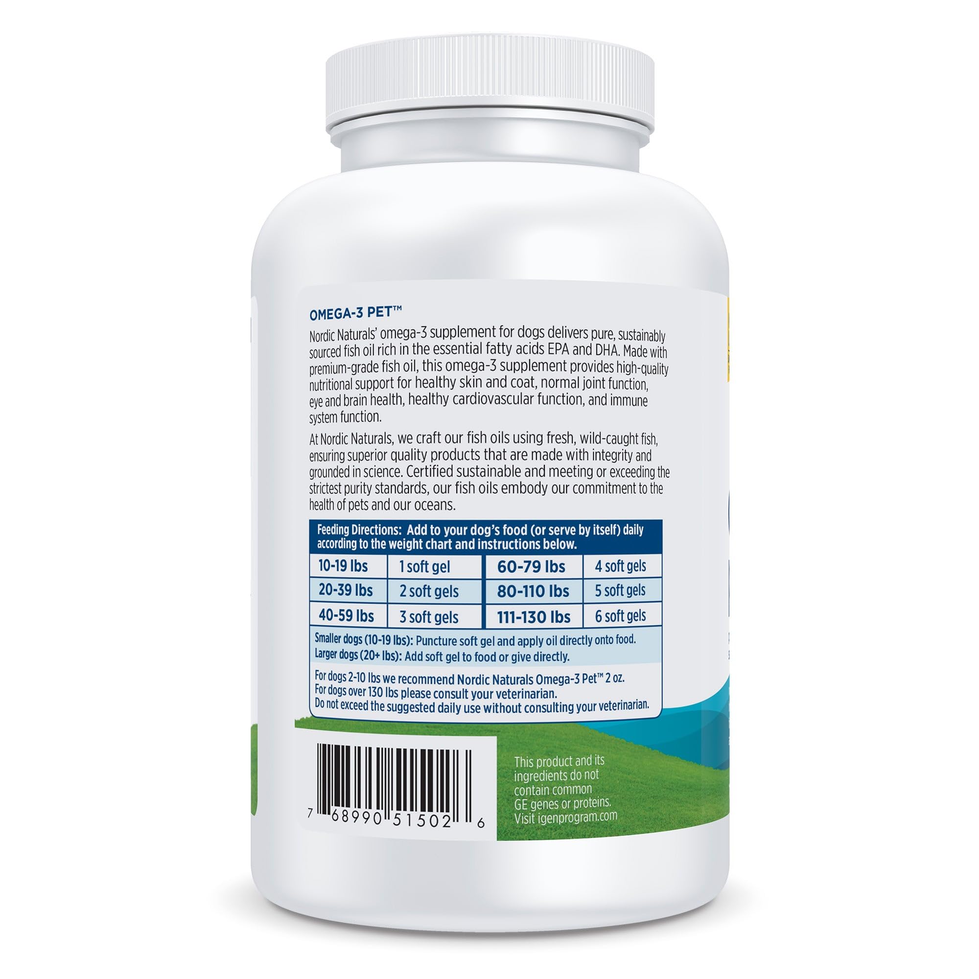 Nordic Naturals Omega-3 Pet, Unflavored - 180 Soft Gels - 320 mg Omega-3 Per Soft Gel - Fish Oil for Dogs with EPA & DHA - Promotes Heart, Skin, Coat, & Immune Health Nordic Naturals buy supplements canada