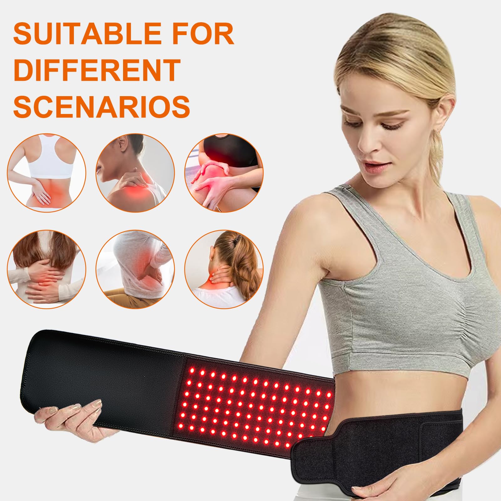 EquiZen Red Light Therapy Belt - Red Light Therapy for Body, Infrared Light Therapy Device EquiZen buy supplements canada