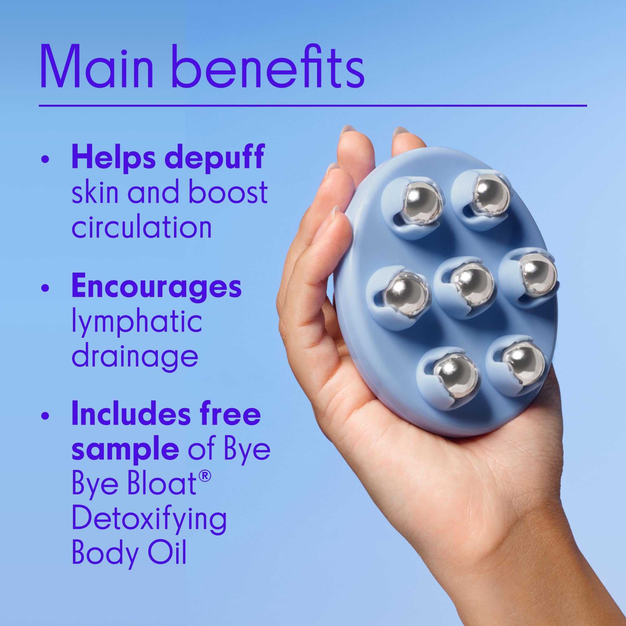 Love Wellness Bye Bye Bloat Lymphatic Massage Roller | Handheld Massager and Body Sculpting Tool | Supports Lymphatic Drainage, Bloating Relief, Skin Hydration & Boost Circulation | 1 Count Love Wellness buy supplements canada