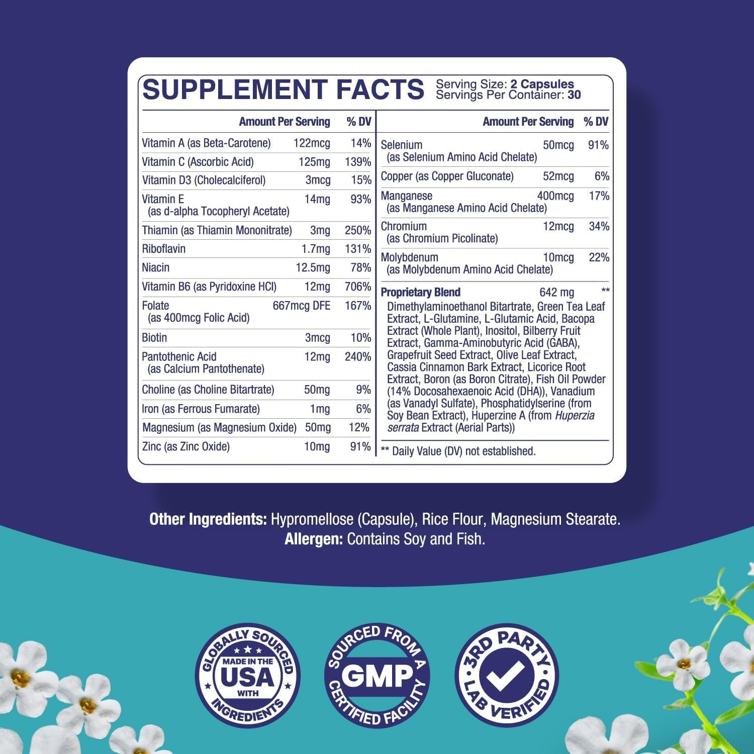 Nootropic Brain Supplement for Memory and Focus Enhancement - Vitamins for Brain Mental Health & Clarity - Cognitive Health Complex for Mind's Vitality & Mental Alert - 60 Count Phytoral buy supplements canada