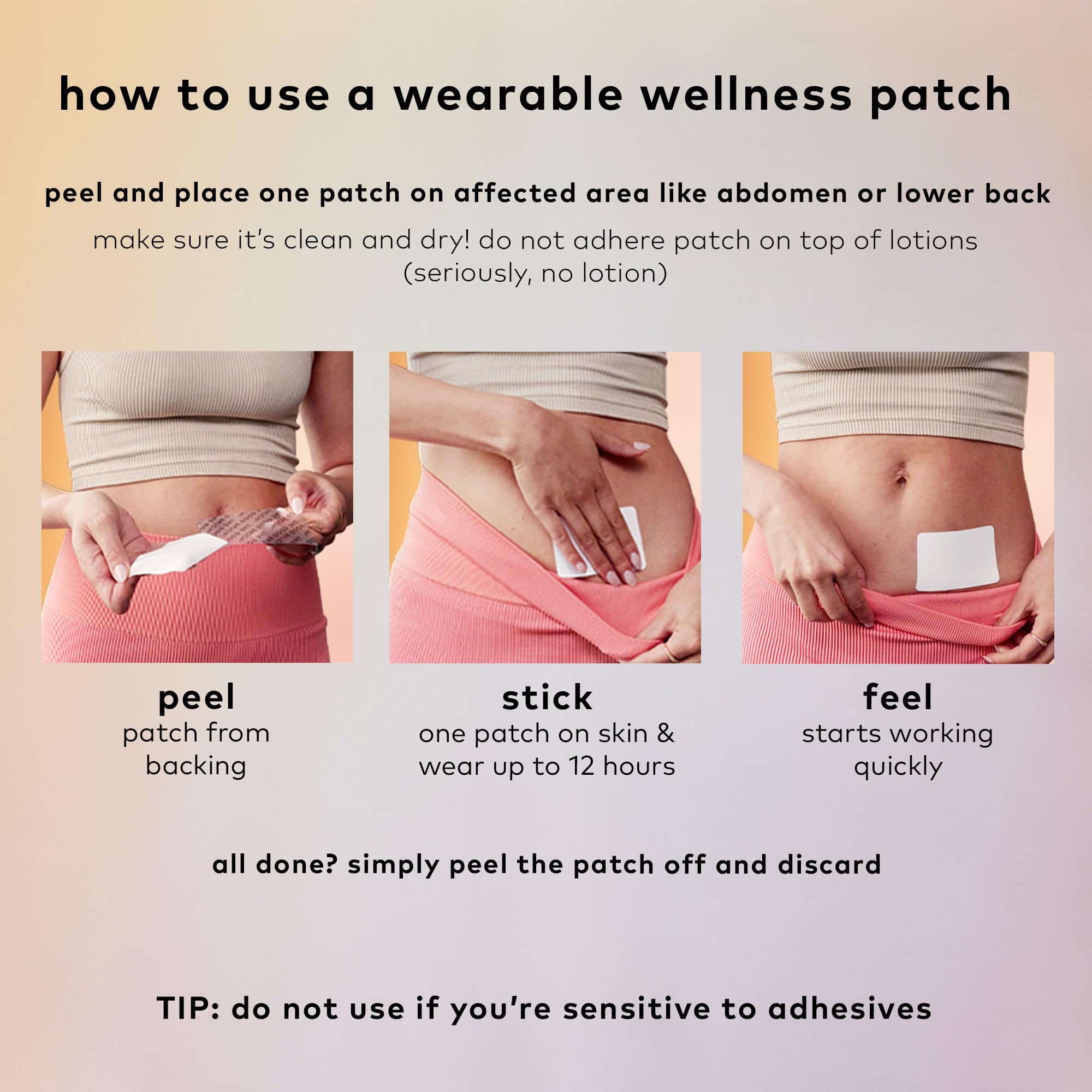 The Good Patch Cycle Period Pain Patch for Cramps, Natural Patch with Menthol, Black Cohosh, Plant Powered Wearable Wellness, Large Sized (8 Total Patches) The Good Patch buy supplements canada