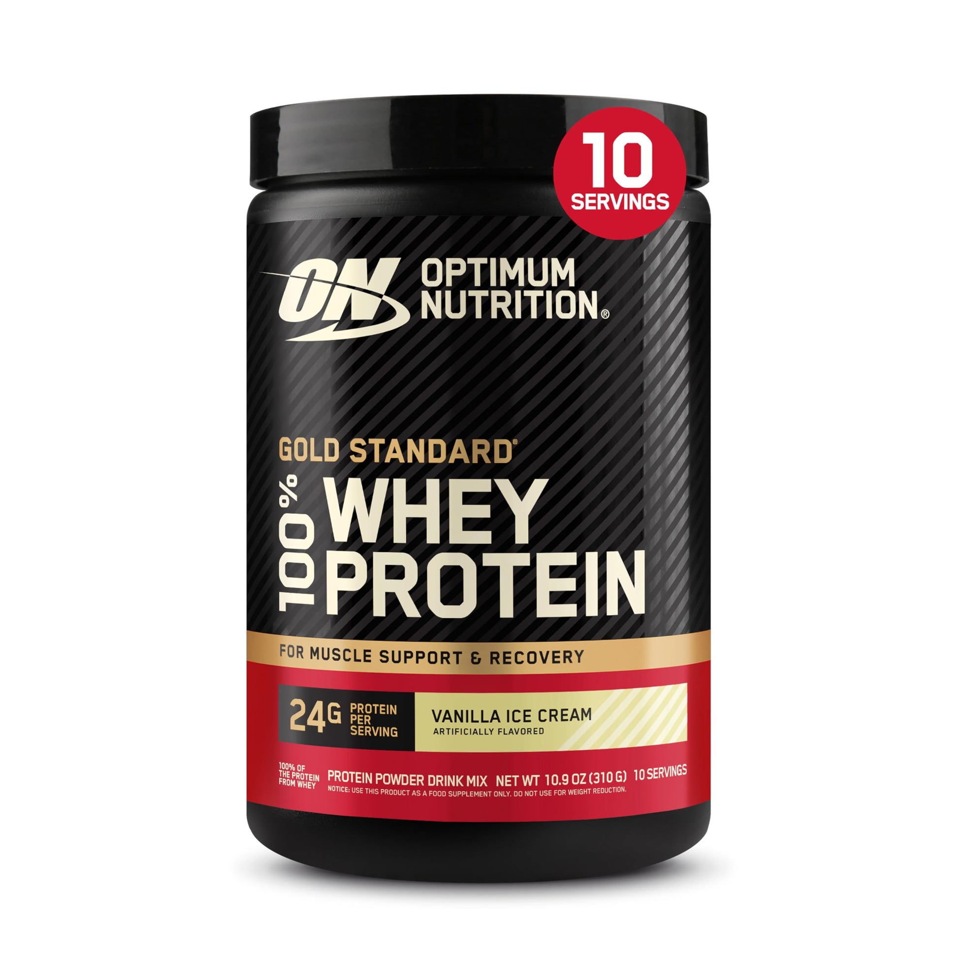 Optimum Nutrition Gold Standard 100% Whey Protein Powder, Vanilla Ice Cream, 0.68 Pound (Pack of 1) Optimum Nutrition buy supplements canada