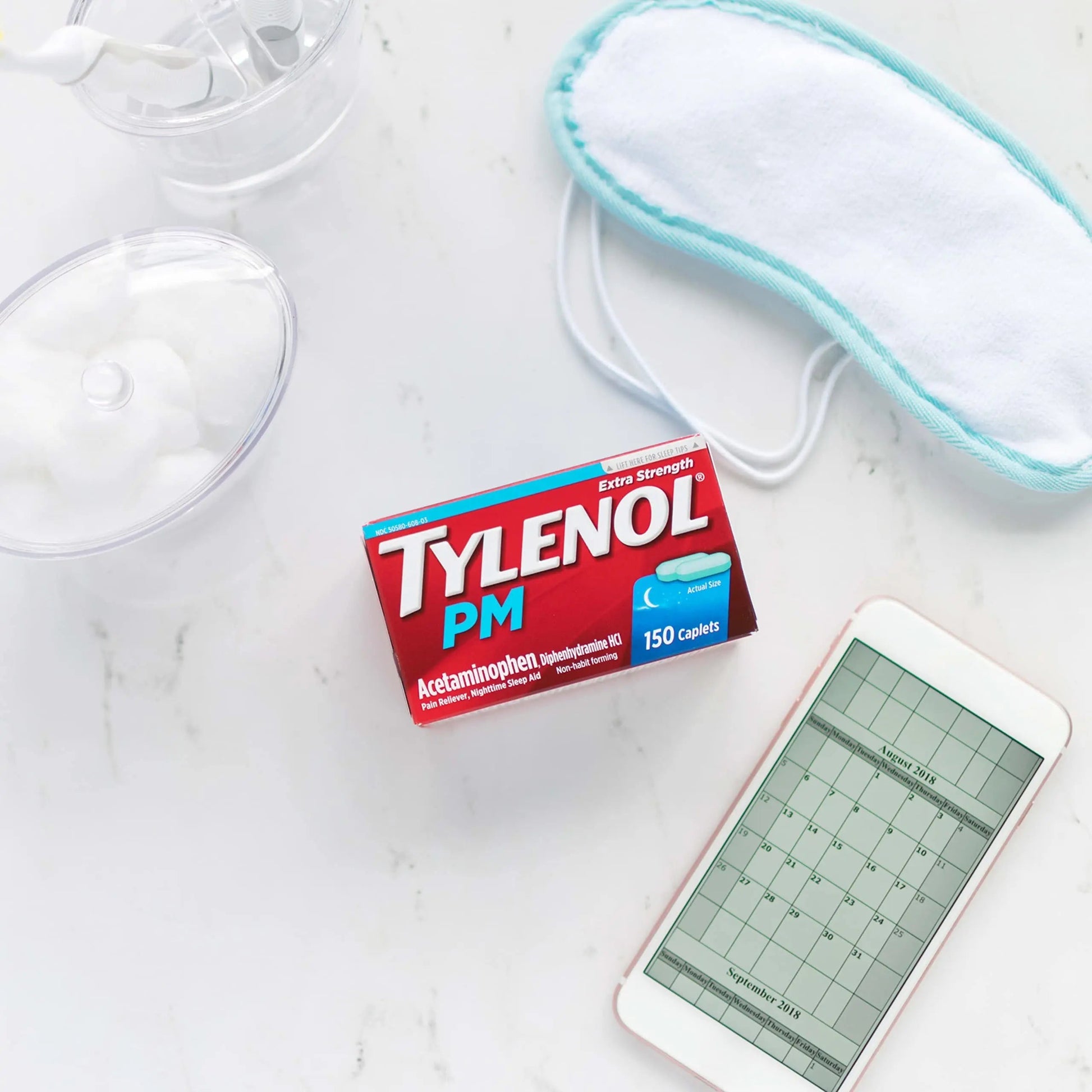 Tylenol PM Extra Strength Nighttime Pain Reliever Sleep Aid Caplets with Acetaminophen & Diphenhydramine HCl, Relief for Nighttime Aches & Pains, Travel Size, 50 Packs of 2 Caplets Tylenol buy supplements canada