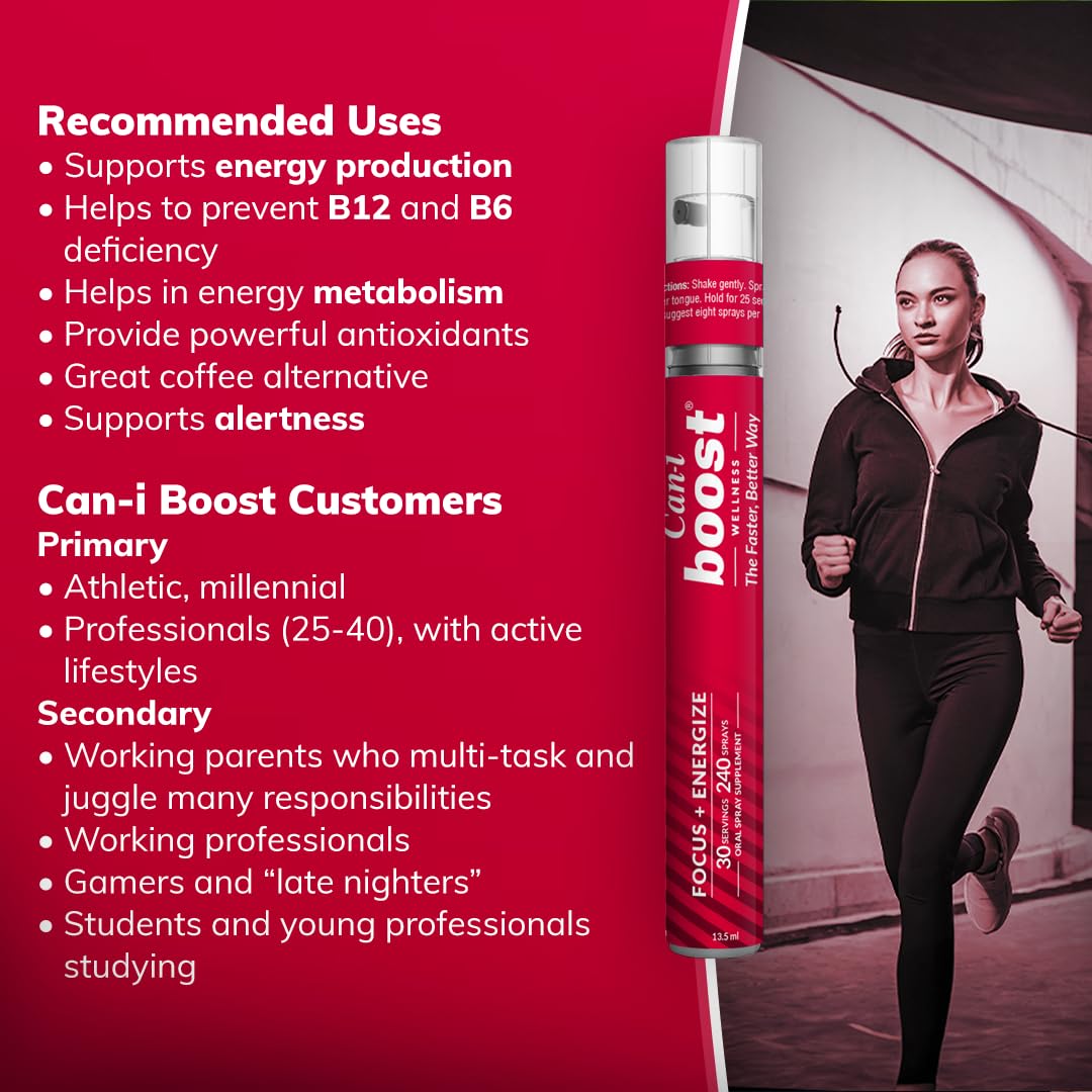 Brain Supplement Booster for Focus & Attention Fast-Acting Oral Spray, Energy for Kids Cani Brands Feel Amazing buy supplements canada