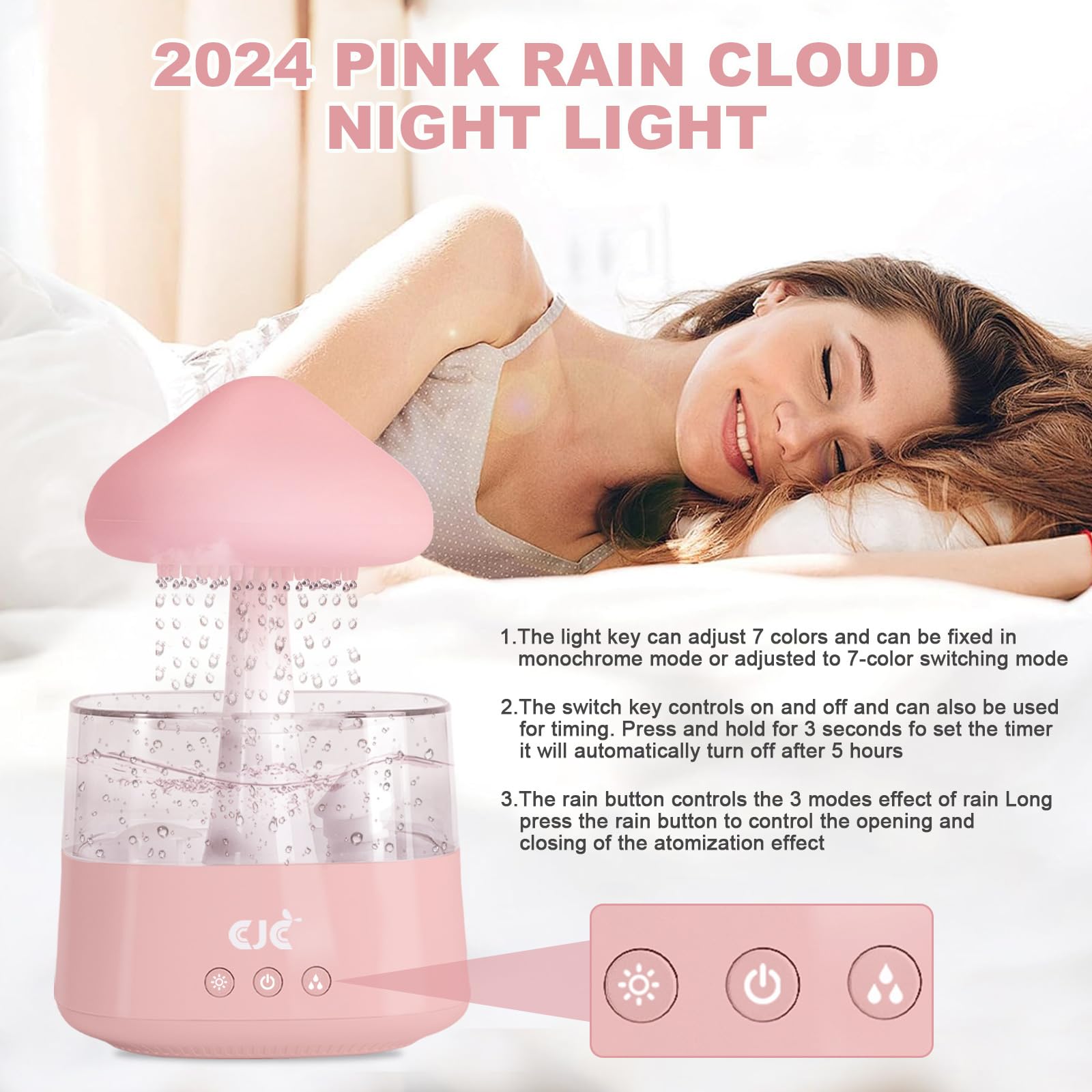 Humidifiers for Bedroom, 7 Color-Changing Led Night Lights, Aromatherapy Essential Oil cjc buy supplements canada