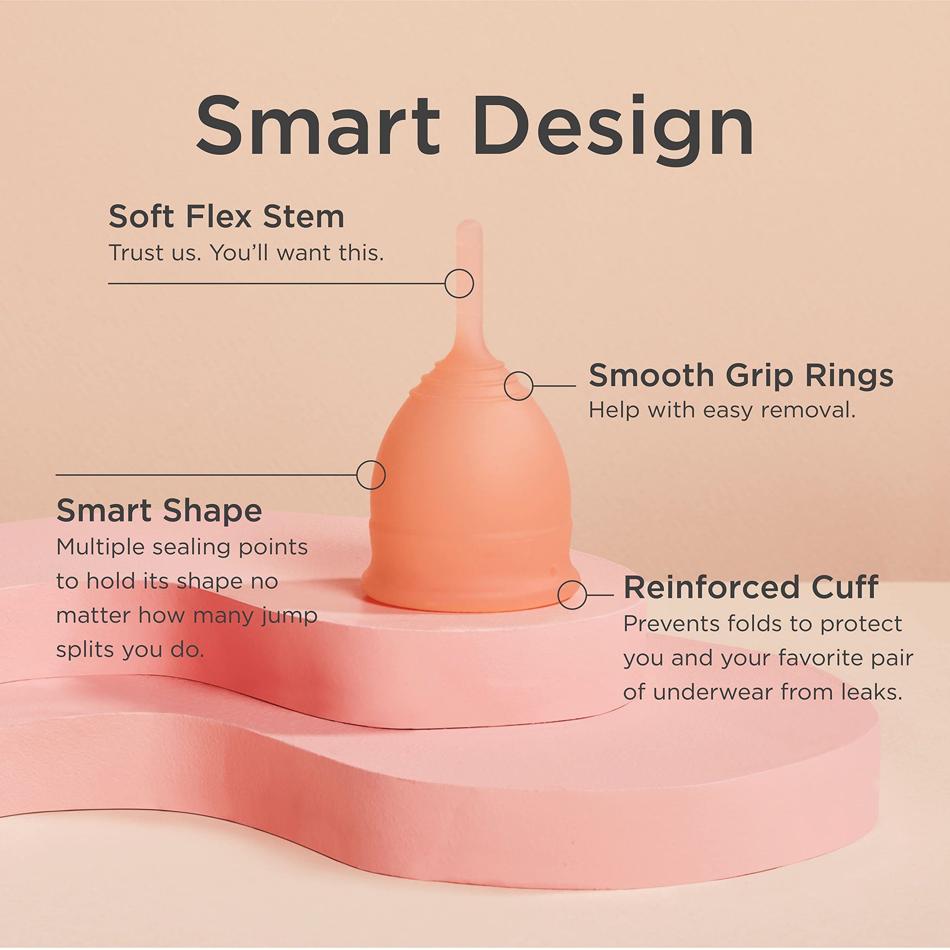 Saalt Soft Menstrual Cup - Best Sensitive Reusable Period Cup - Wear for 12 Hours - Tampon and Pad saalt buy supplements canada