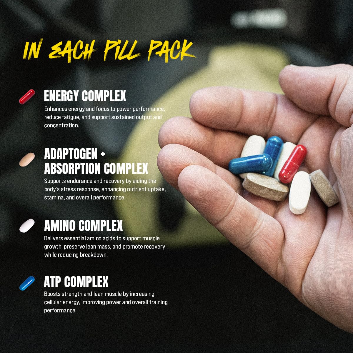 Animal M-Stak - Muscle Builder and Anabolic Mass Gainer Supplement for Bodybuilding - Lean Muscle Growth, Amino Complex and Pre Workout Energy, 21 Packs Animal buy supplements canada