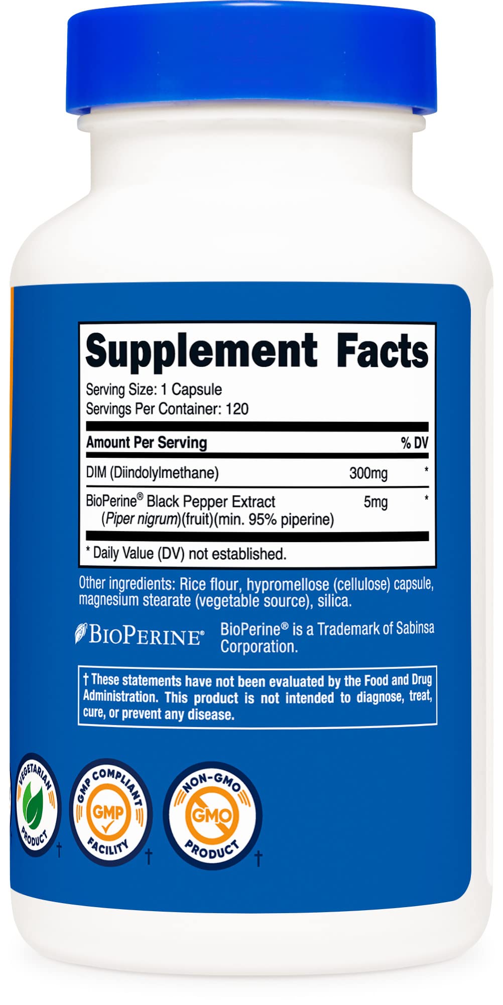 Nutricost DIM (Diindolylmethane) Plus BioPerine 300mg, 120 Vegetarian Capsules Nutricost buy supplements canada