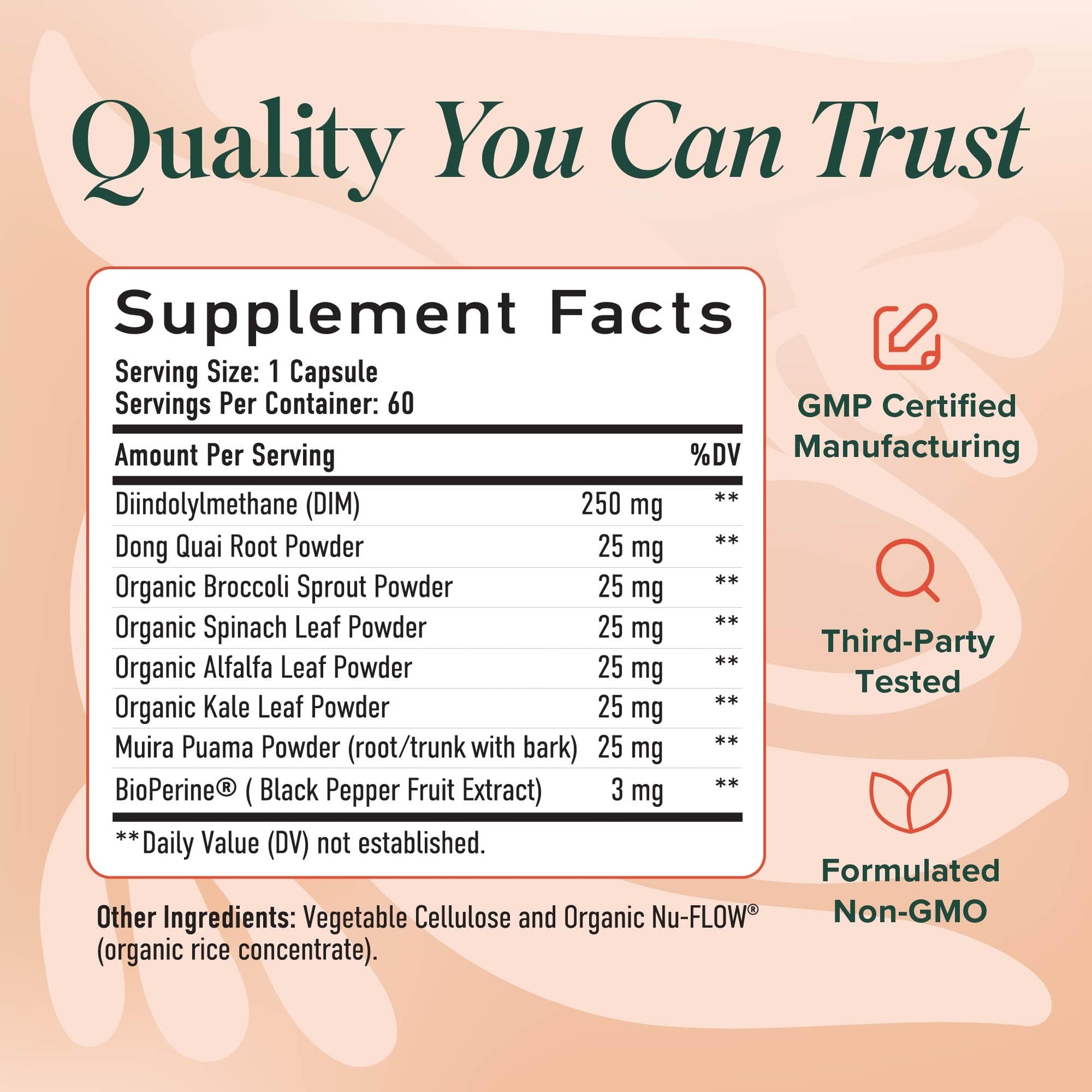 DIM Supplement for Women 250 mg | Estrogen & Hormone Balance | Menopause, Hot Flashes & Night Sweats Support | DIM Complex Estrogen Supplement for Women | with BioPerine | Gluten-Free | 60 Ct SMNutrition buy supplements canada