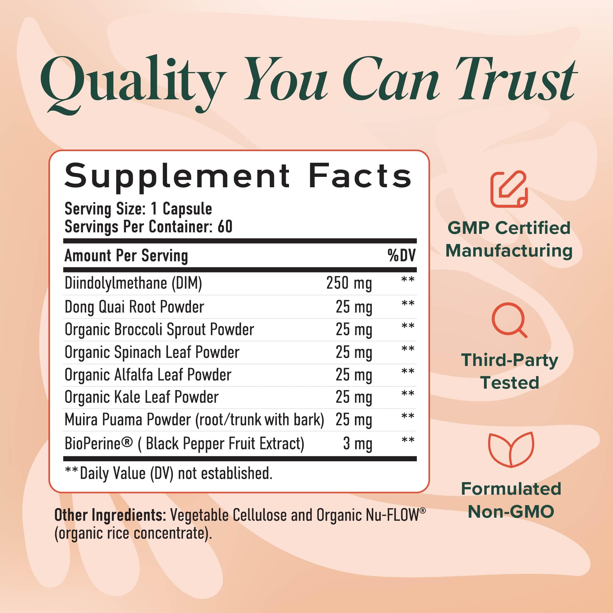 DIM Supplement for Women 250 mg | Estrogen & Hormone Balance | Menopause, Hot Flashes & Night Sweats Support | DIM Complex Estrogen Supplement for Women | with BioPerine | Gluten-Free | 60 Ct SMNutrition buy supplements canada