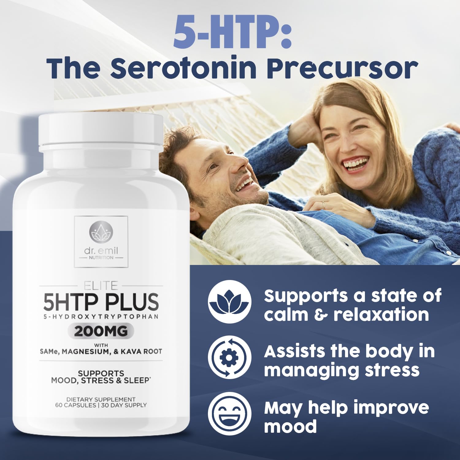200 MG 5-HTP Elite with Kava Root Extract, Magnesium & SAM-e to Maintain Normal DR EMIL NUTRITION buy supplements canada