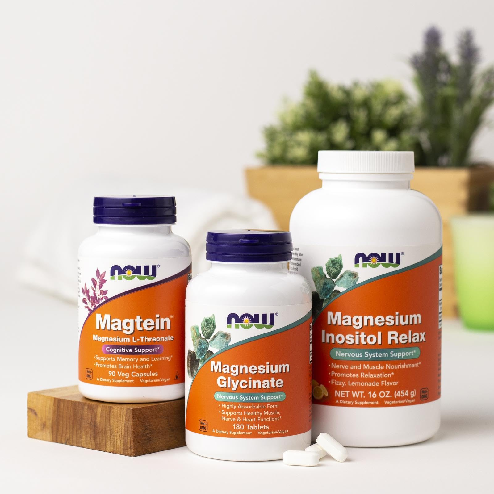 NOW Foods Supplements, Magnesium Glycinate 100 mg, Highly Absorbable Form, 180 Tablets NOW Foods buy supplements canada