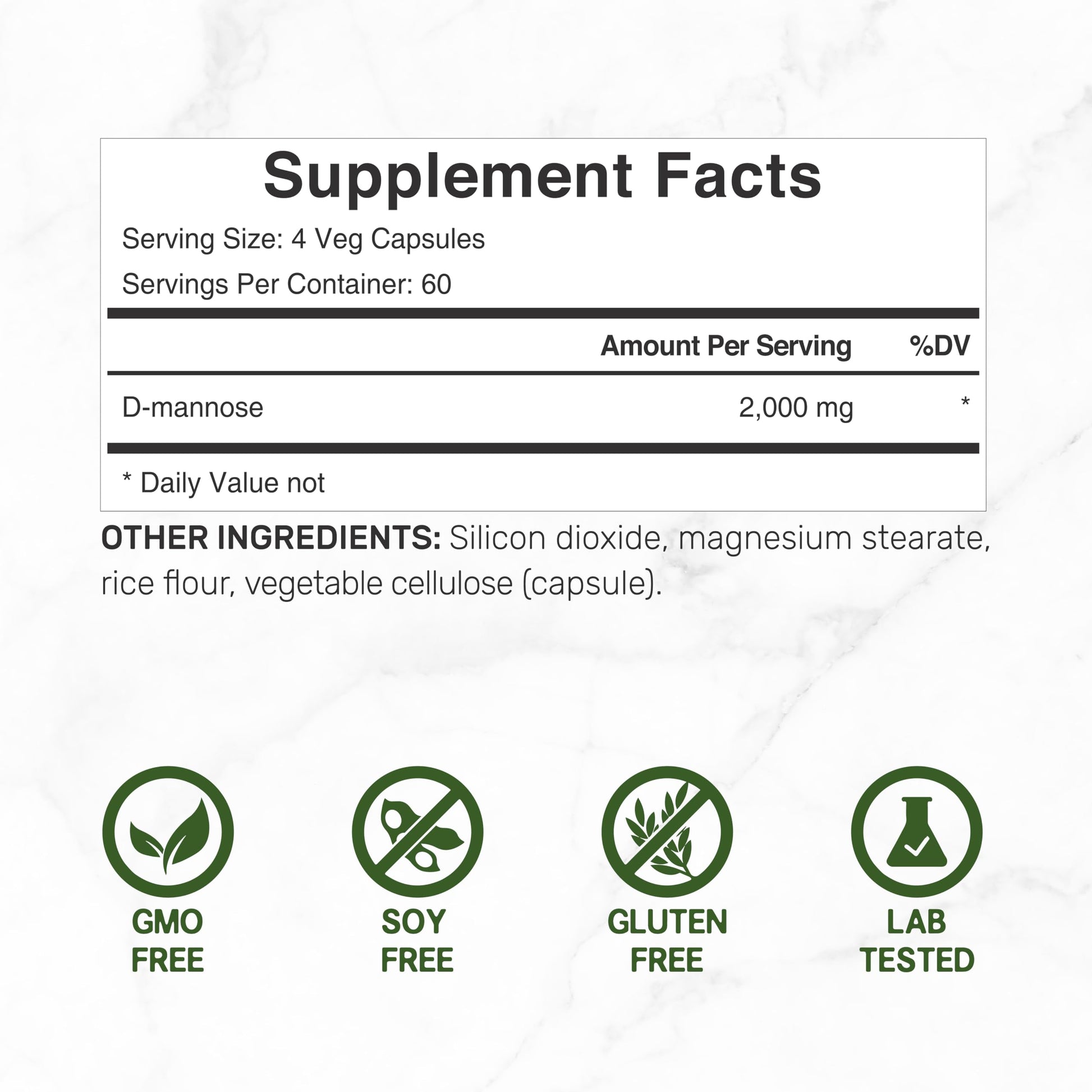 DEAL SUPPLEMENT D Mannose 500mg Capsules (2,000mg Per Serving), 240 Veggie Pills – Fast Acting Water-Soluble Form – Extra Strength Urinary Tract (UTI) Health Support – Non-GMO, Vegan Friendly DEAL SUPPLEMENT buy supplements canada