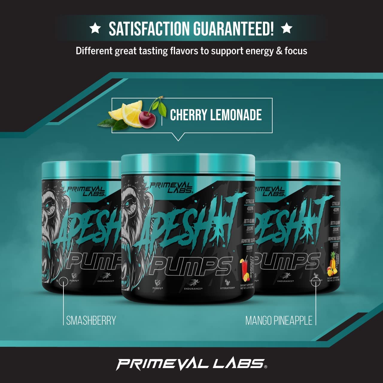 Primeval Labs Ape Pumps Natural Pre Workout Powder | Caffeine Free Preworkout Primeval Labs buy supplements canada